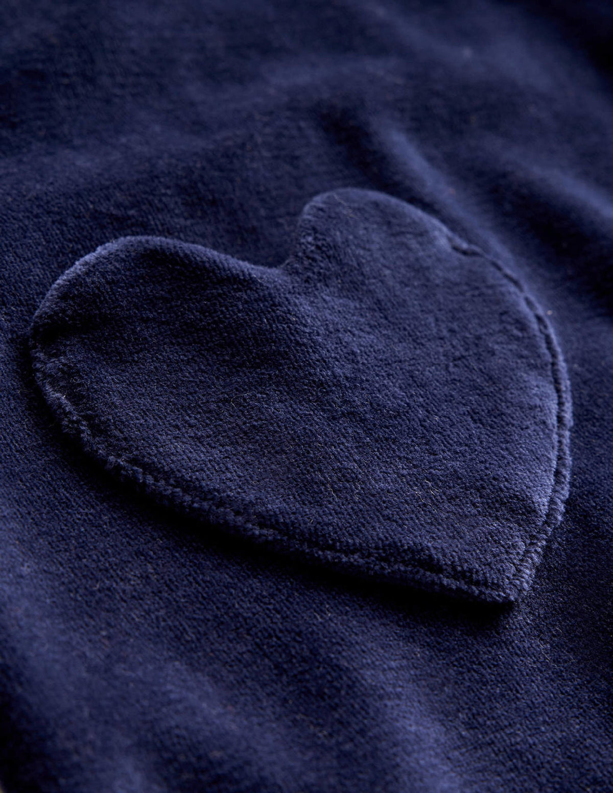 Velours-Tunika mit herzförmigen Taschen-Schuluniform-Marineblau - Image 3