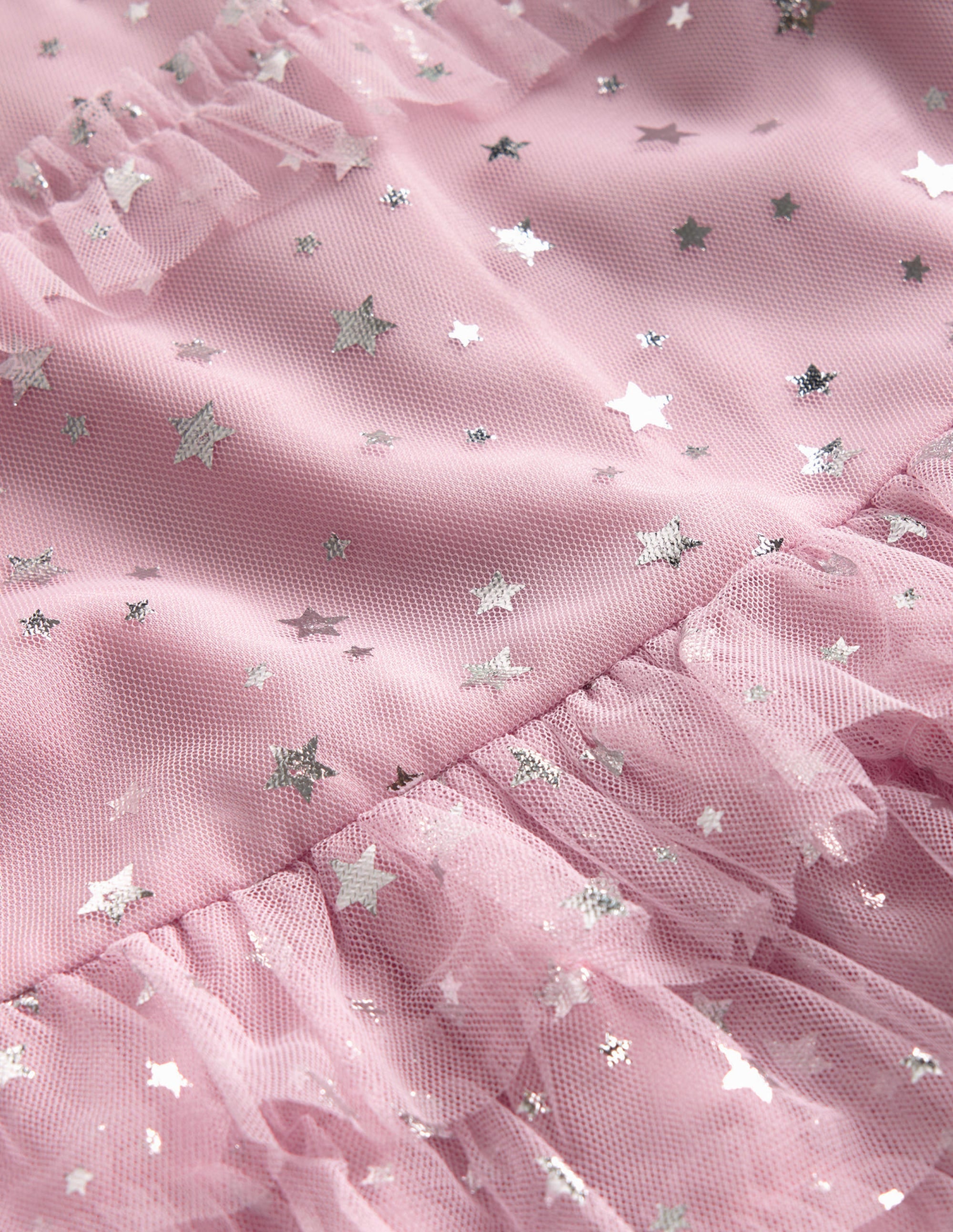 Gerüschtes Tüllkleid mit Sternen-Französisches Rosa - Image 3