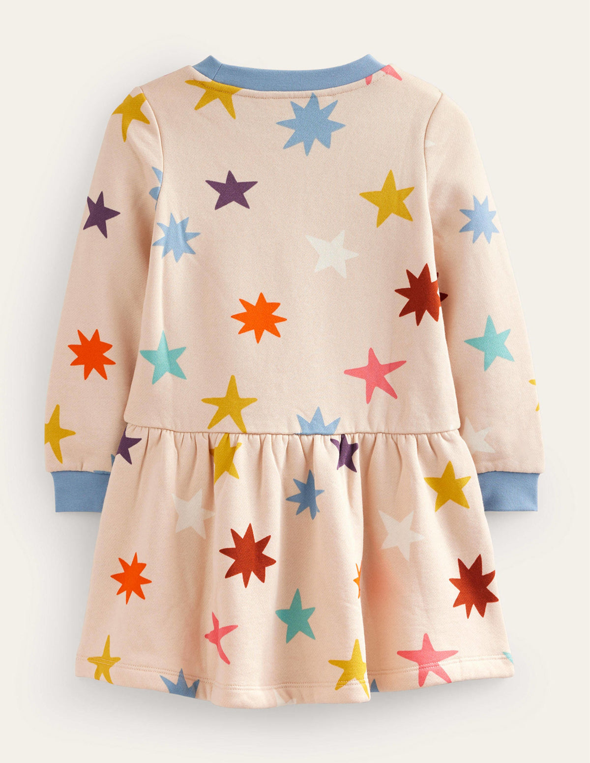 Gemütliches Sweatshirt-Kleid mit Muster-Wasserläufer Bunte Sterne - Image 2