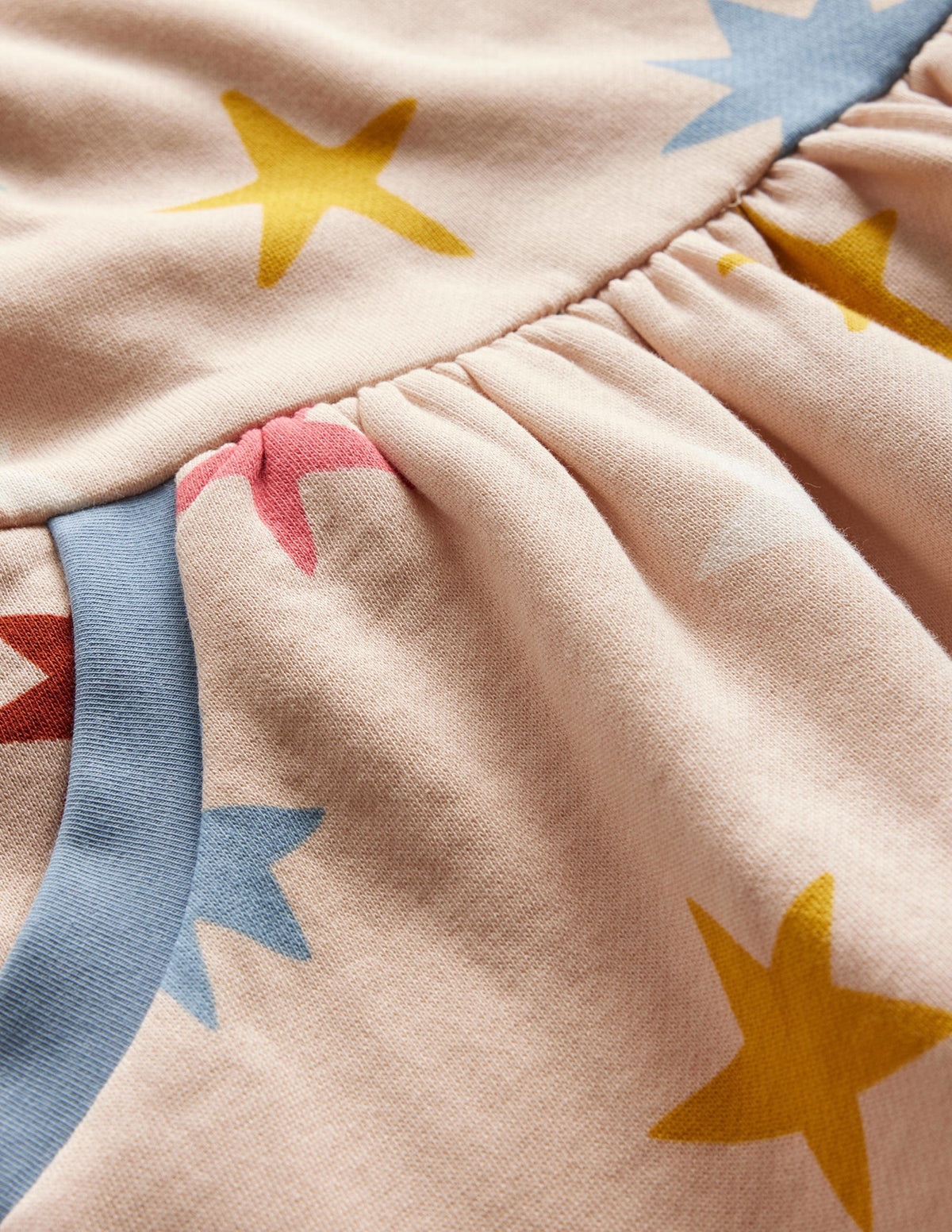 Gemütliches Sweatshirt-Kleid mit Muster-Wasserläufer Bunte Sterne-3