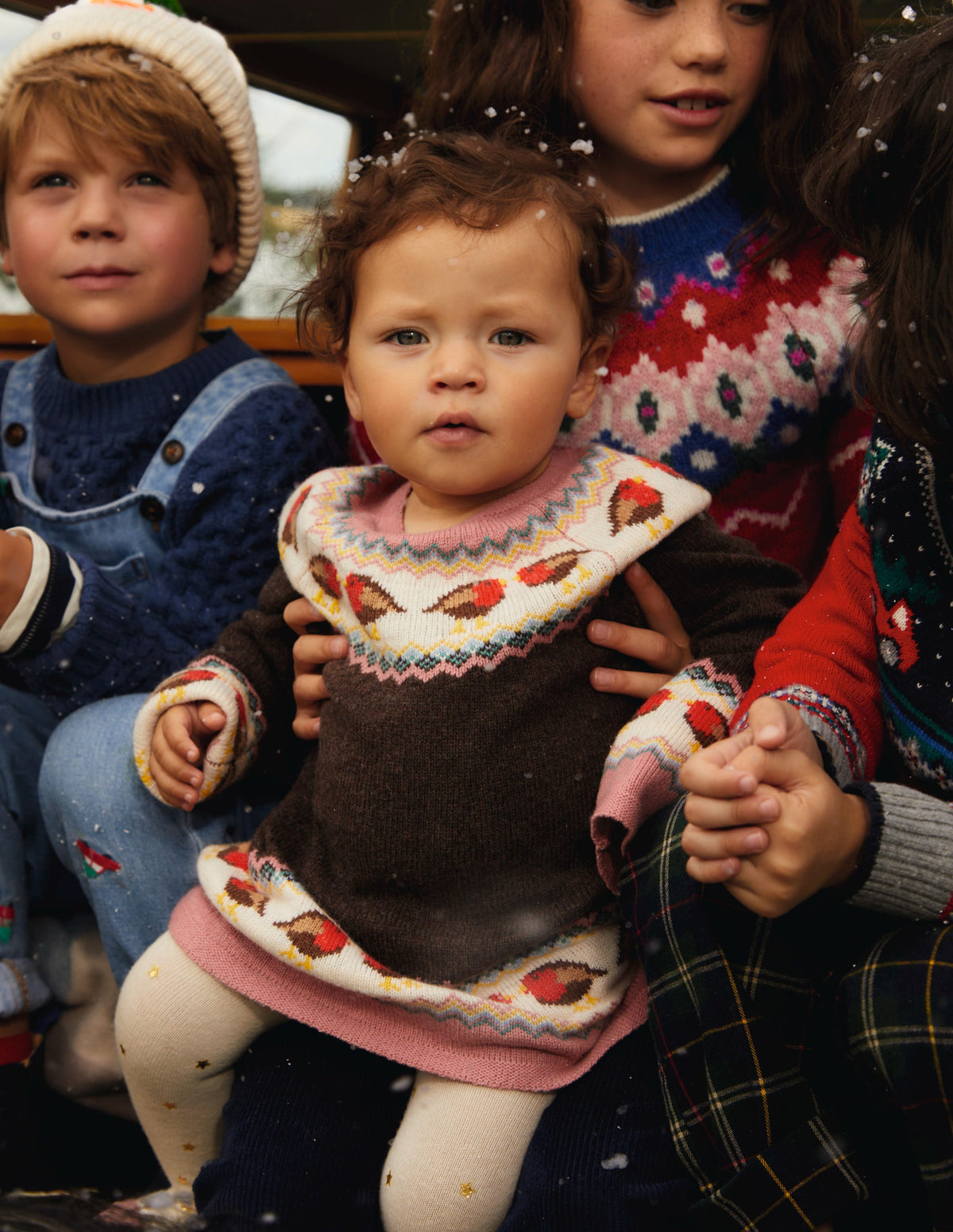 Swing Fair-Isle-Pullover-Anthrazit Grau Rotkehlchen - Image 5