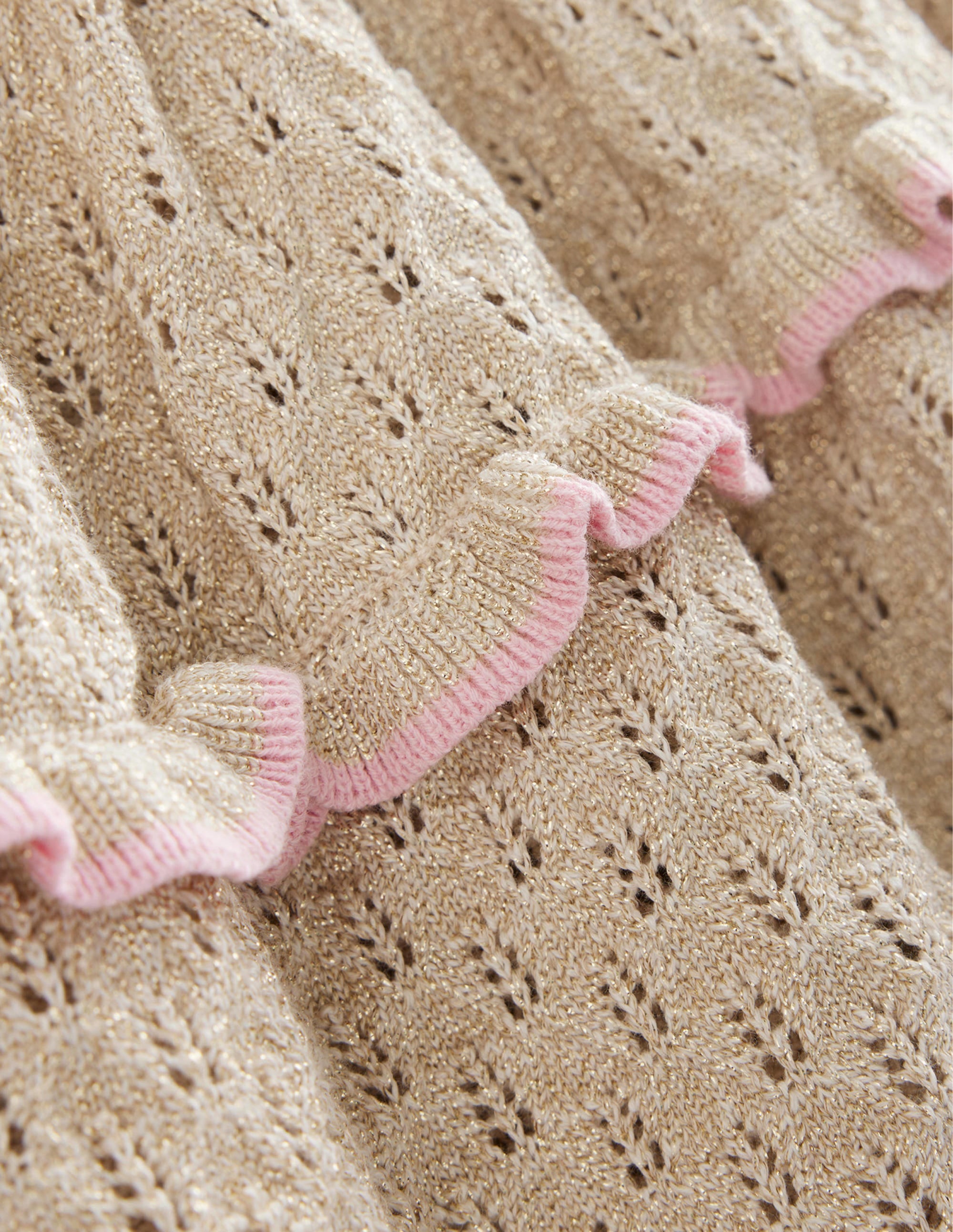 Glitzerndes Strickkleid-Gold - Image 3