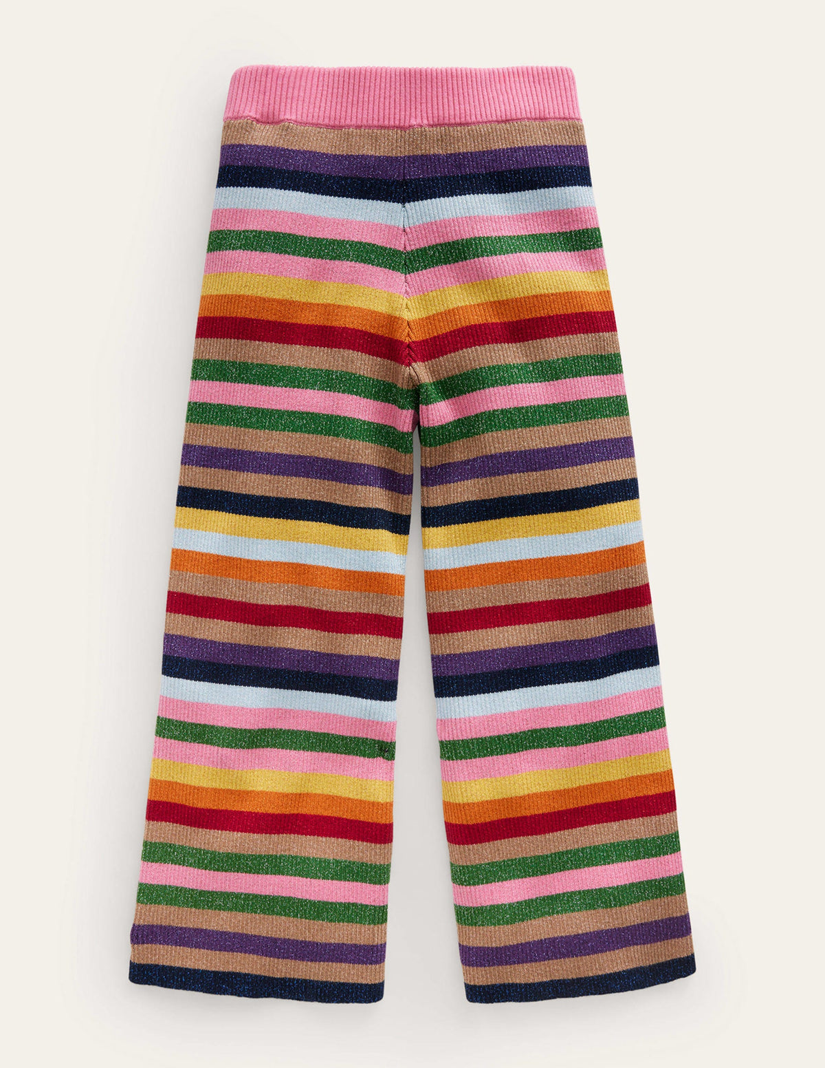 Gestreifte Hose mit Glitzer-Bunte Streifen Glitzer - Image 2