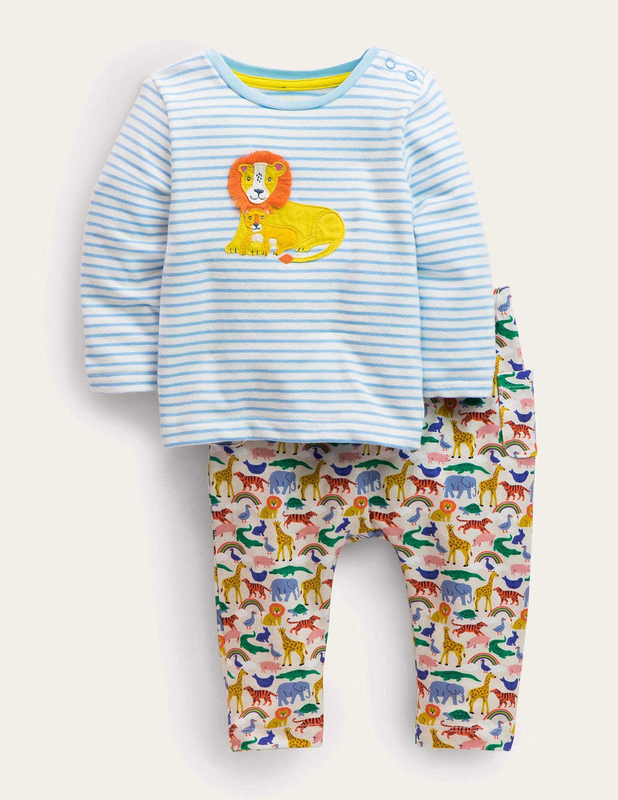 Jersey Logo Playset-Oatmeal Marl Micro Animals - Image 1