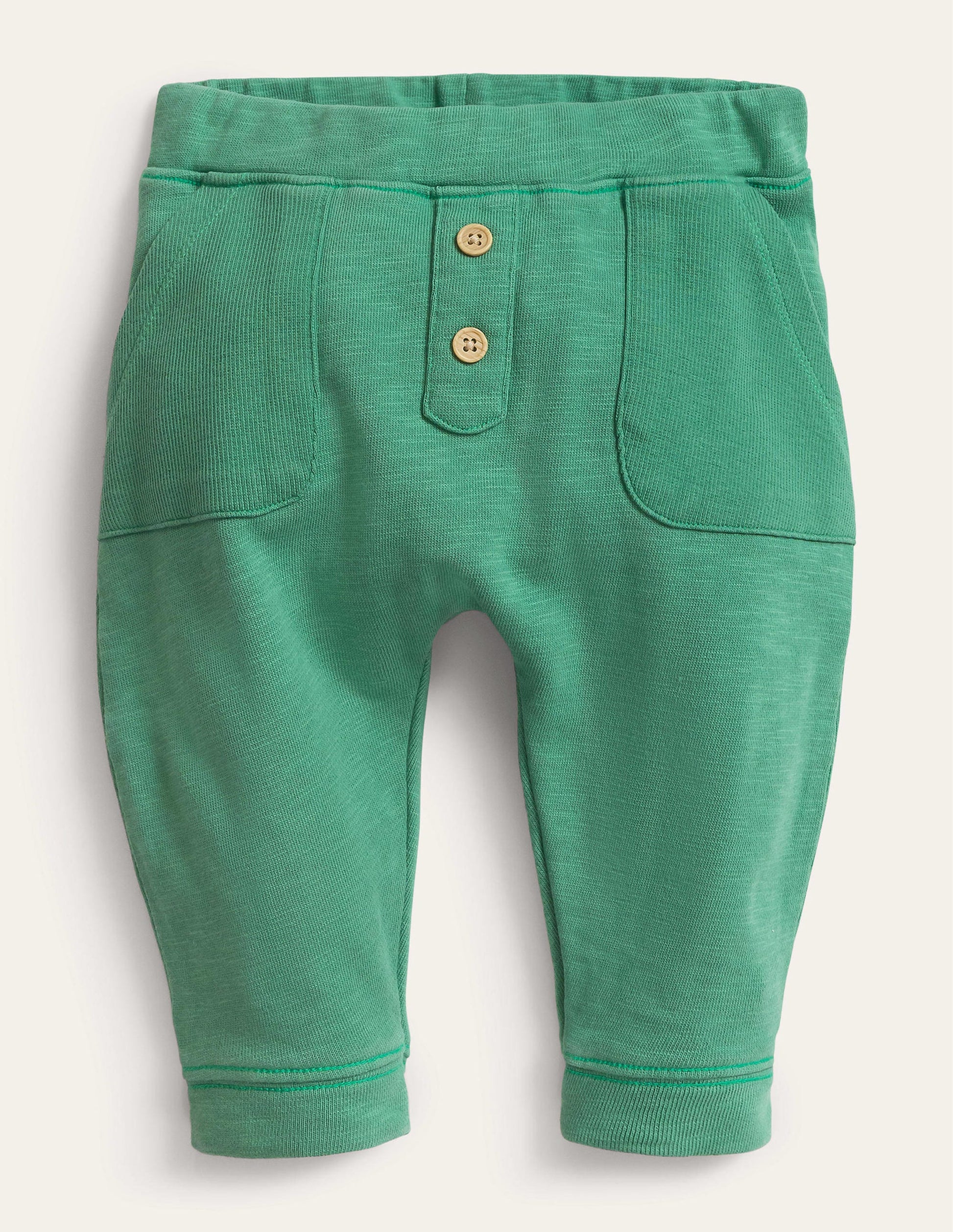 Garment Wash Bottoms-Deep Grass Green-1
