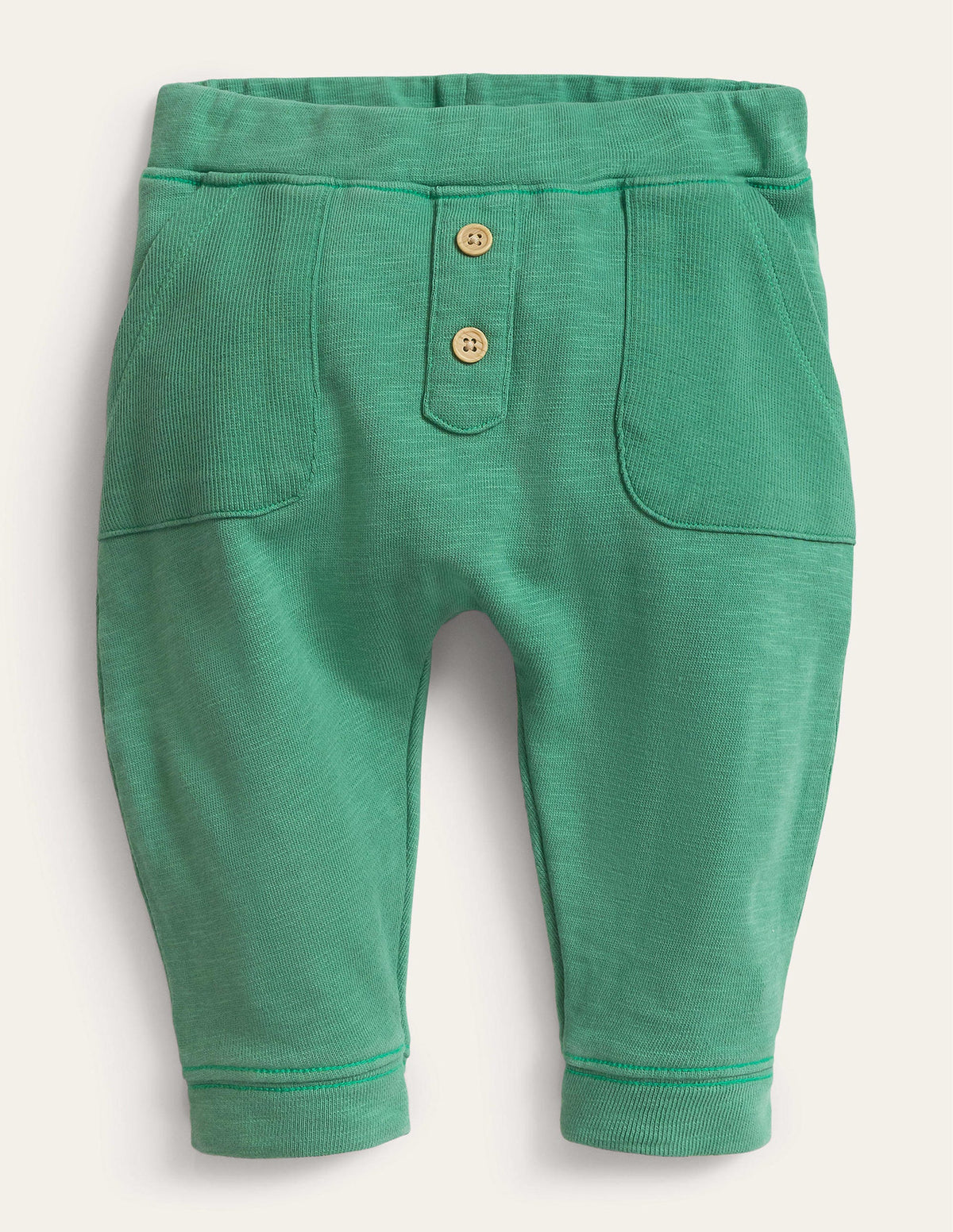Garment Wash Bottoms-Deep Grass Green - Image 1