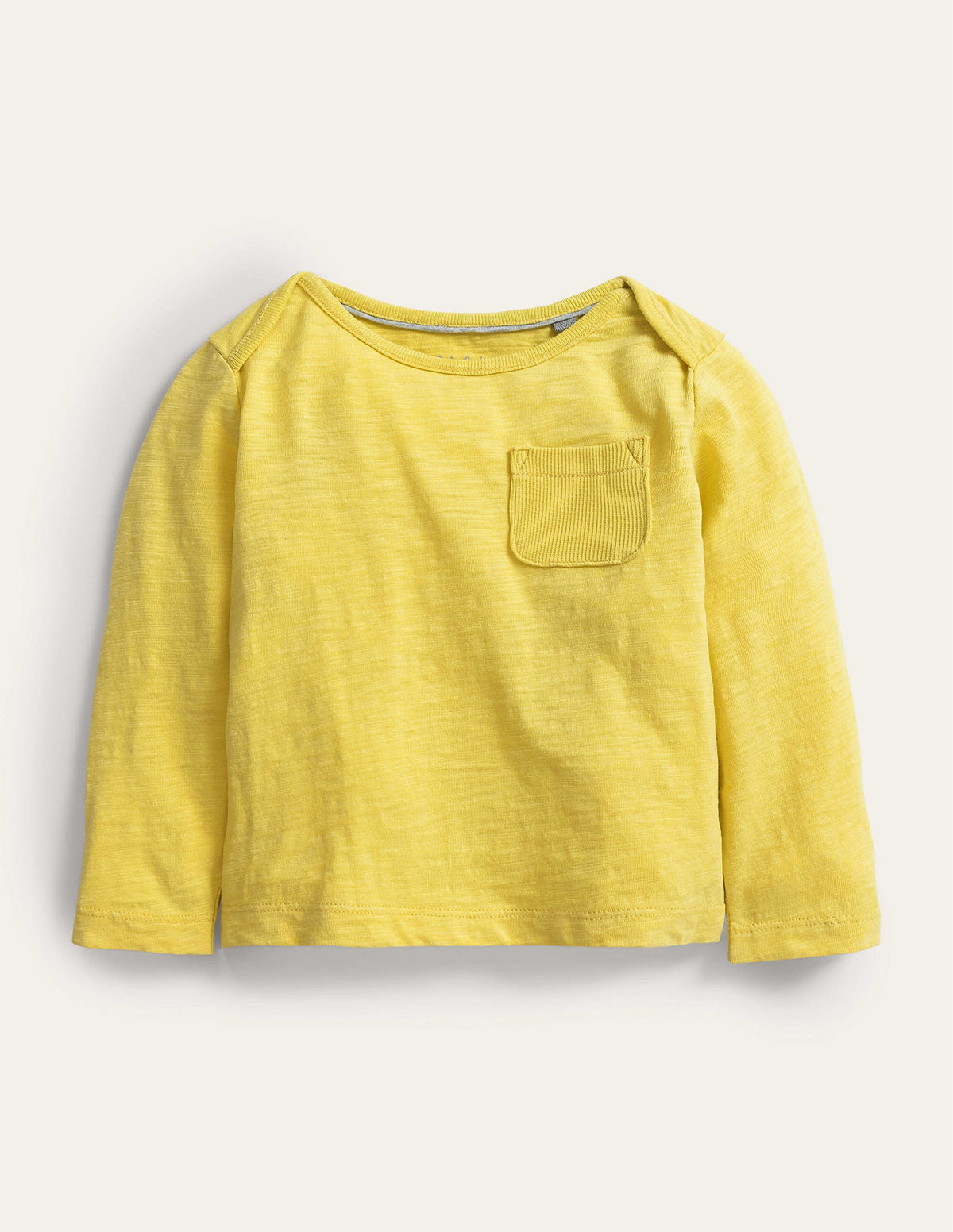 Vorgewaschenes T-Shirt aus GOTS-Baumwolle-Butterblumengelb-1
