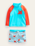 Ensemble fun avec haut de plage-Crabes aigue-marine