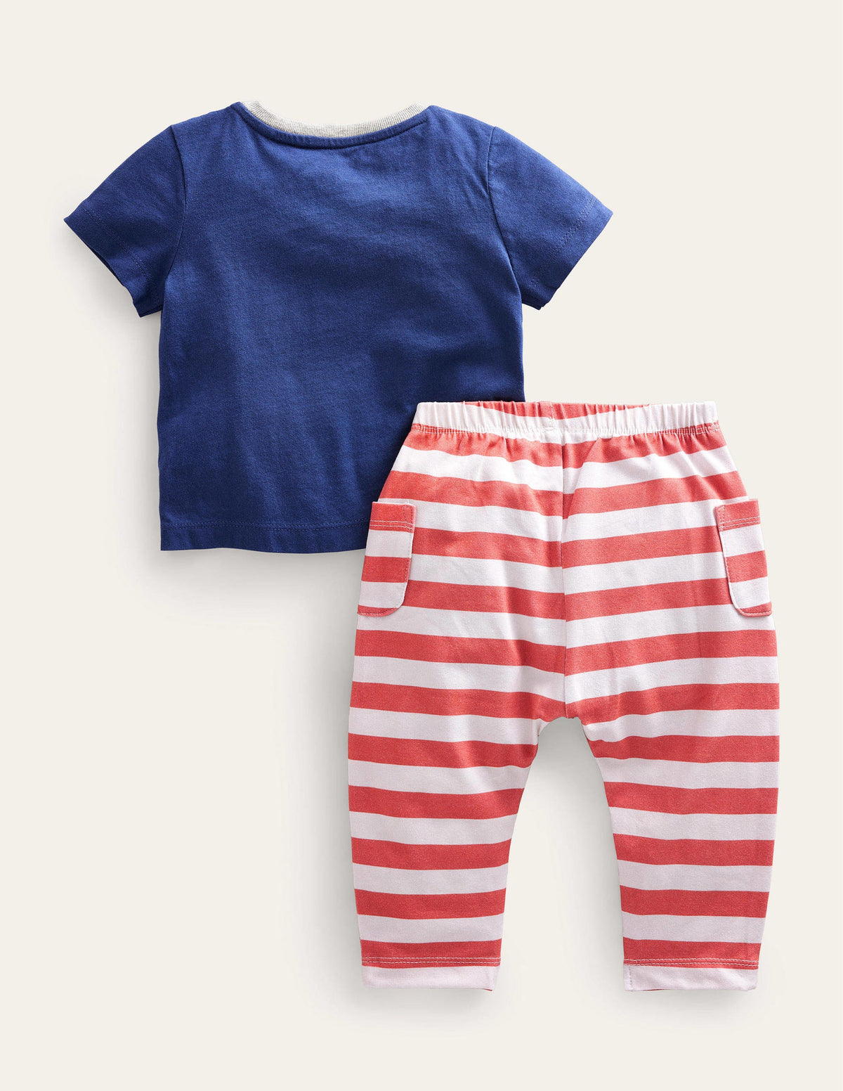 Set aus Oberteil und Hose mit Applikation-Marineblau, Frosch - Image 2