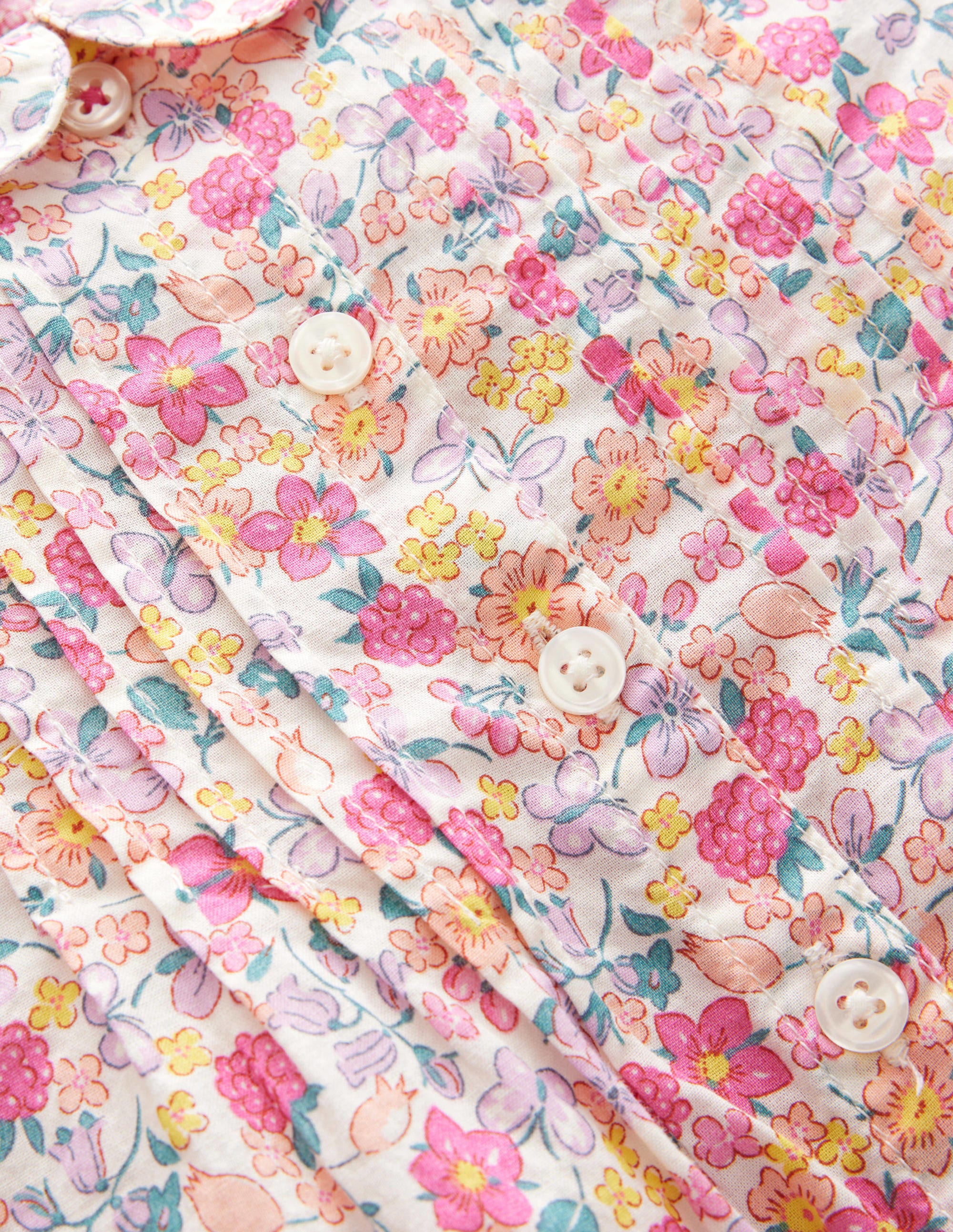 Ensemble rétro tissé-Papillon rose baie - Image 3