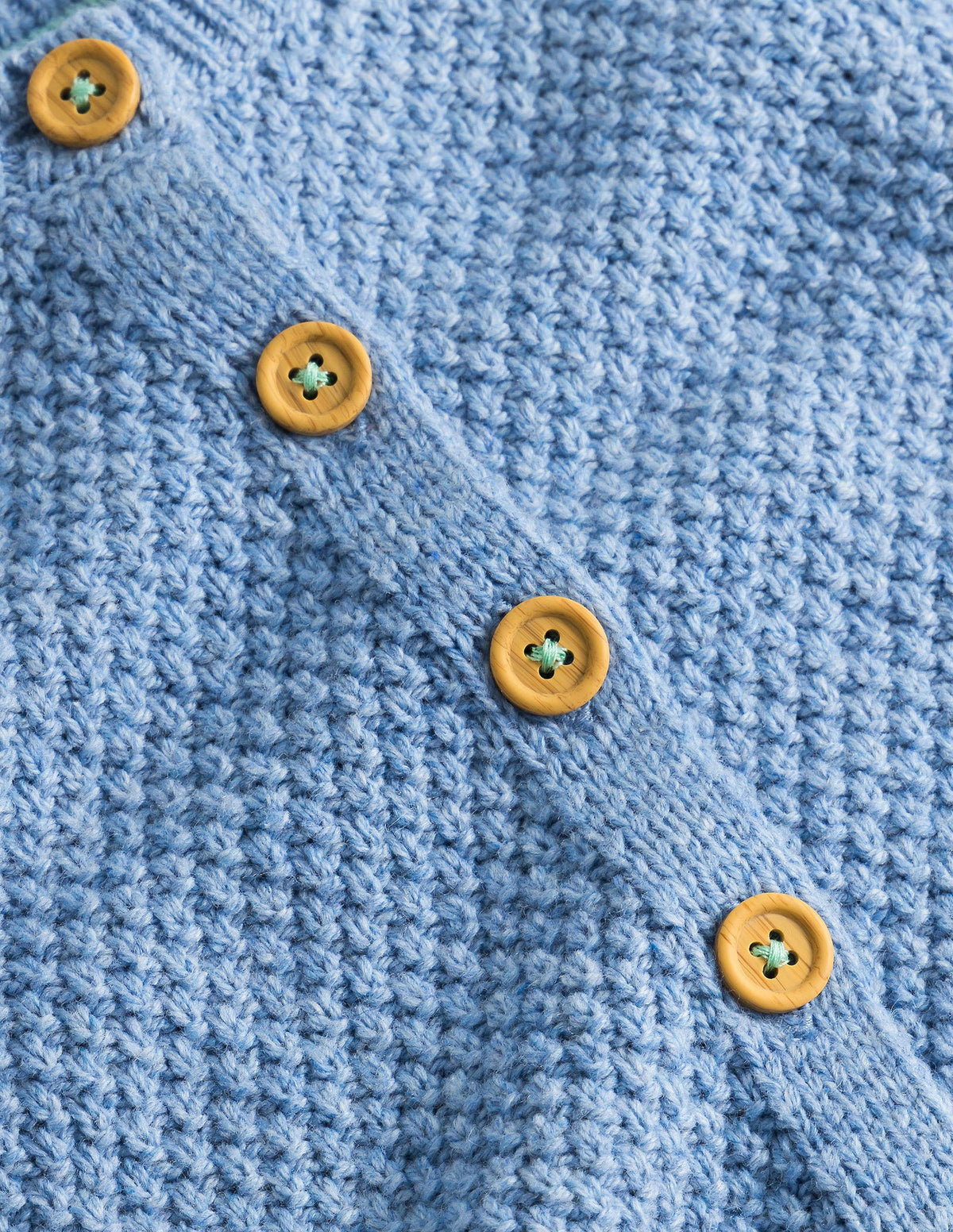 Dicker strukturierter Cardigan-Graublau Meliert - Image 3