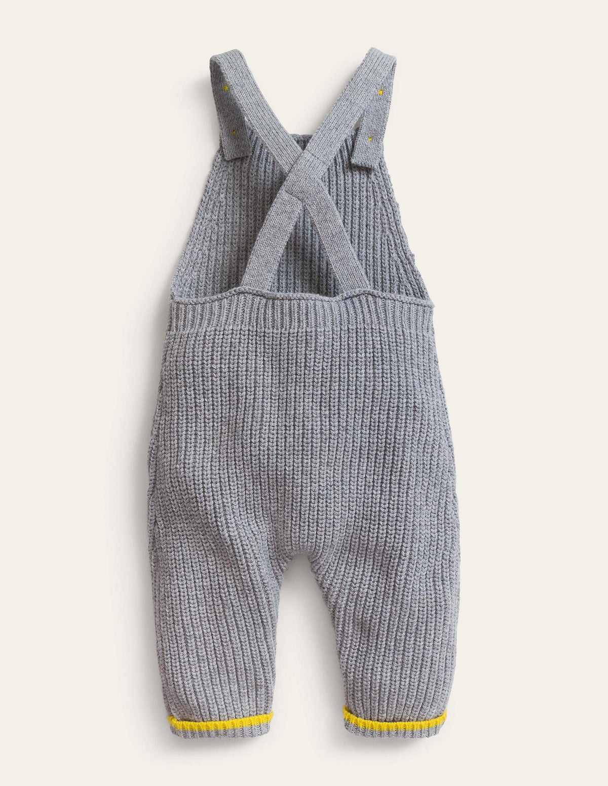 Salopette en maille côtelée-Gris chiné - Image 2