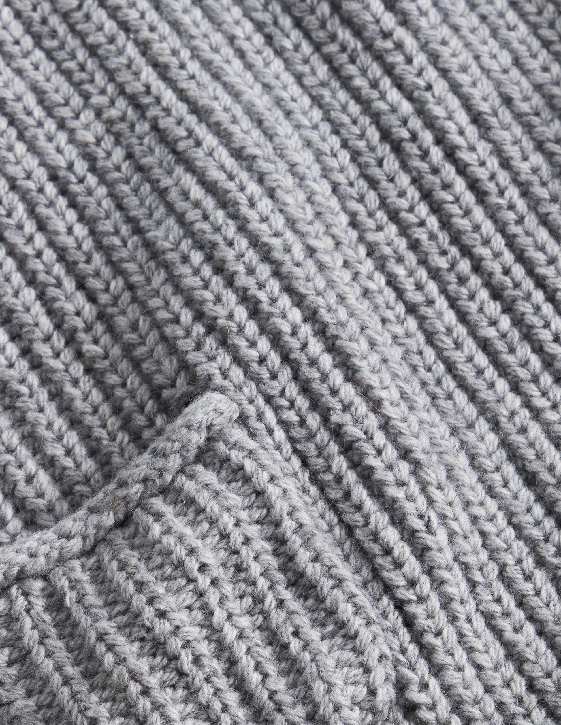 Salopette en maille côtelée-Gris chiné-3