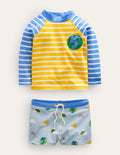 Fröhliches Set mit Badeshirt-Bunt, Wetter