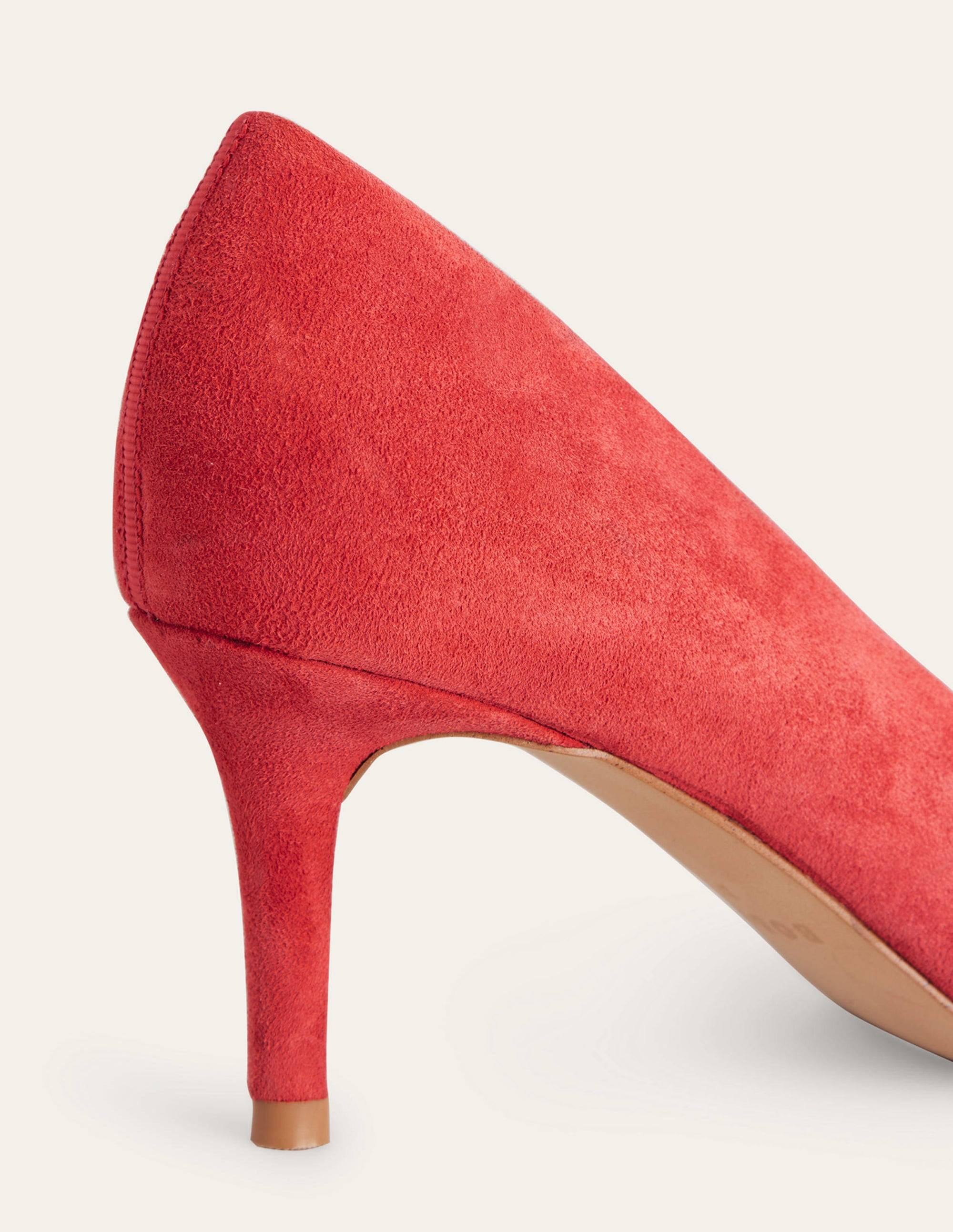 Klassische Pumps aus Veloursleder-Pepperoni Rotes Veloursleder - Image 4