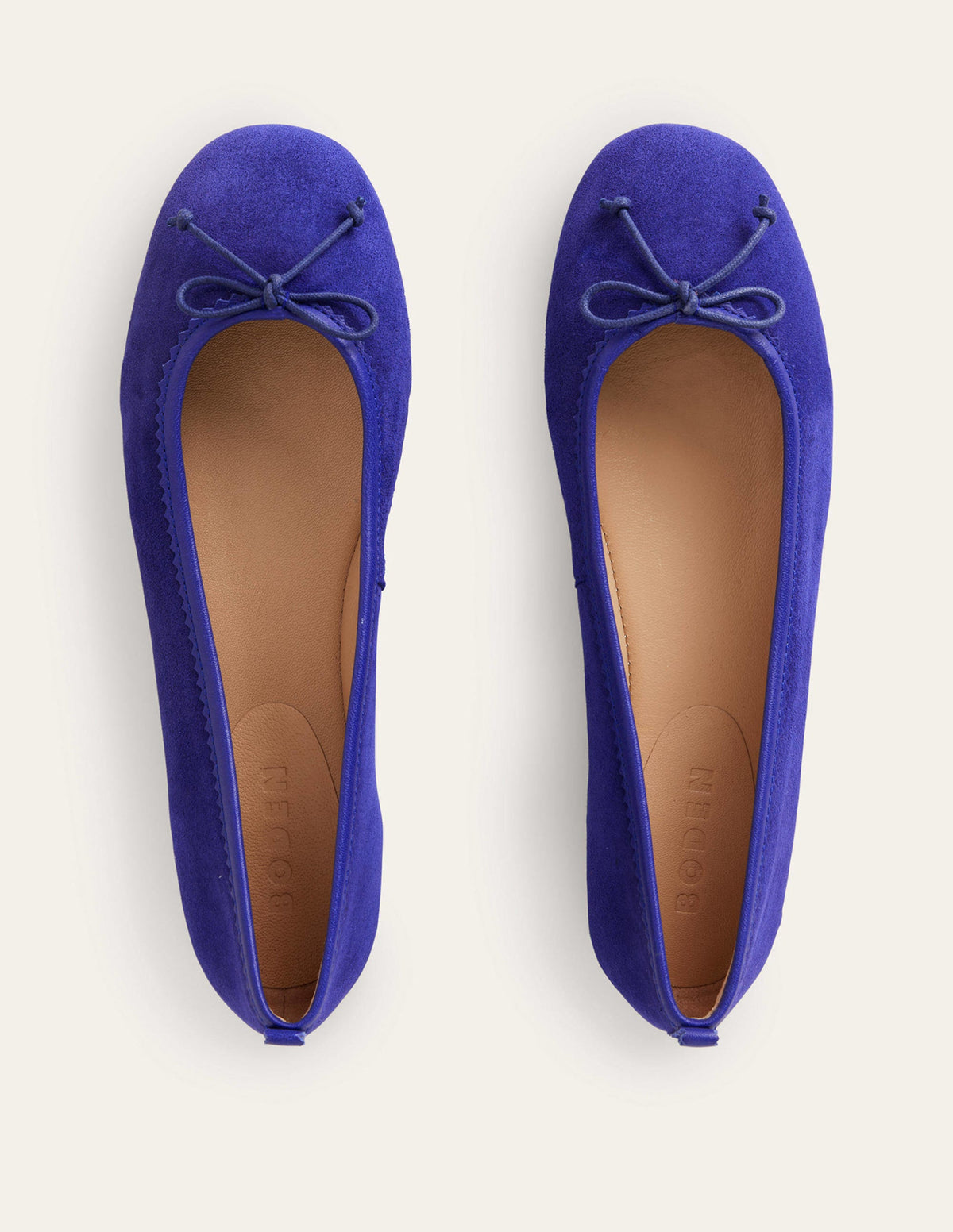 Kitty Ballerinas mit flexibler Sohle-Lapisblau Veloursleder-5