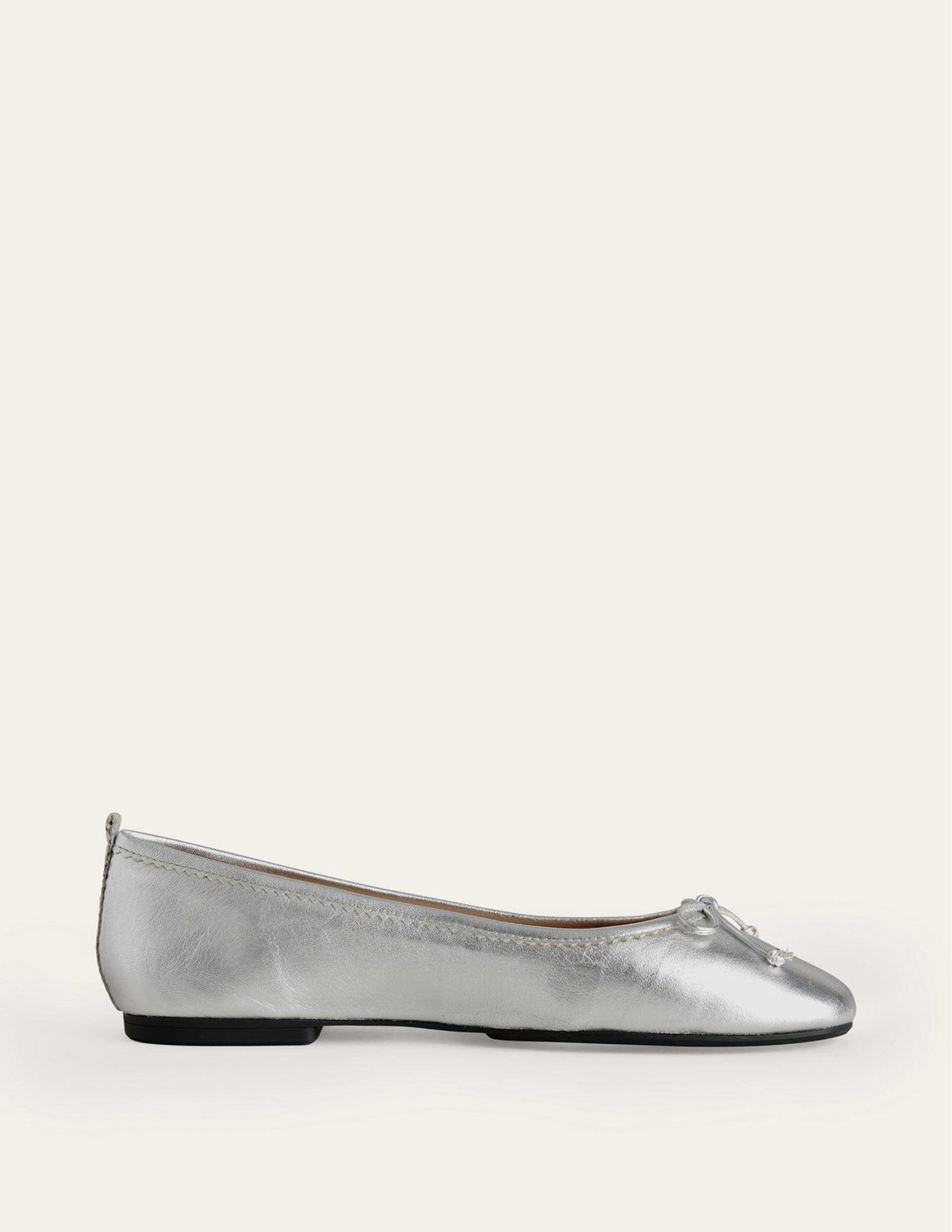 Kitty Ballerinas mit flexibler Sohle-Silber Metallic-2