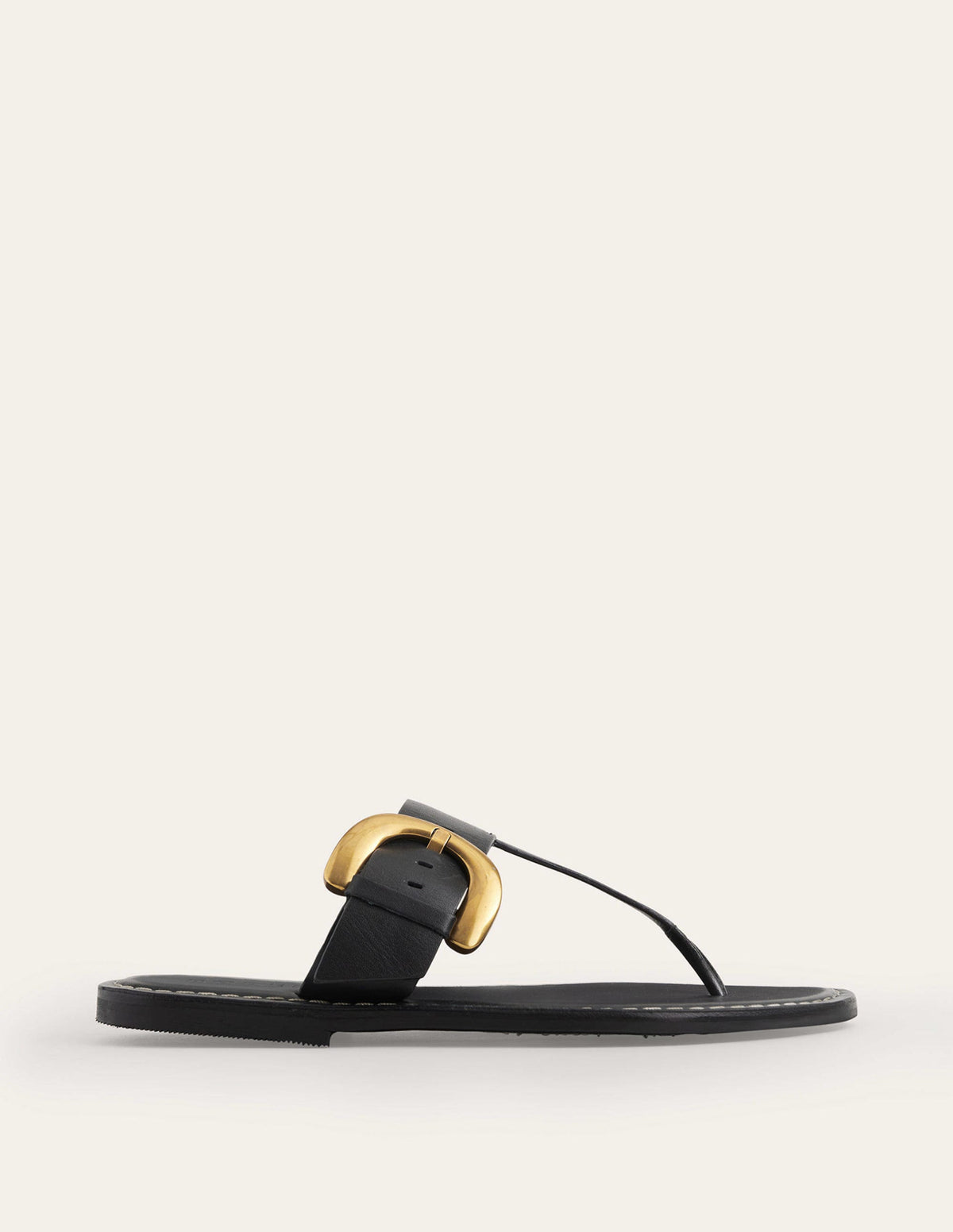 Sandalen mit Schnalle und Zehensteg-Schwarz - Image 2