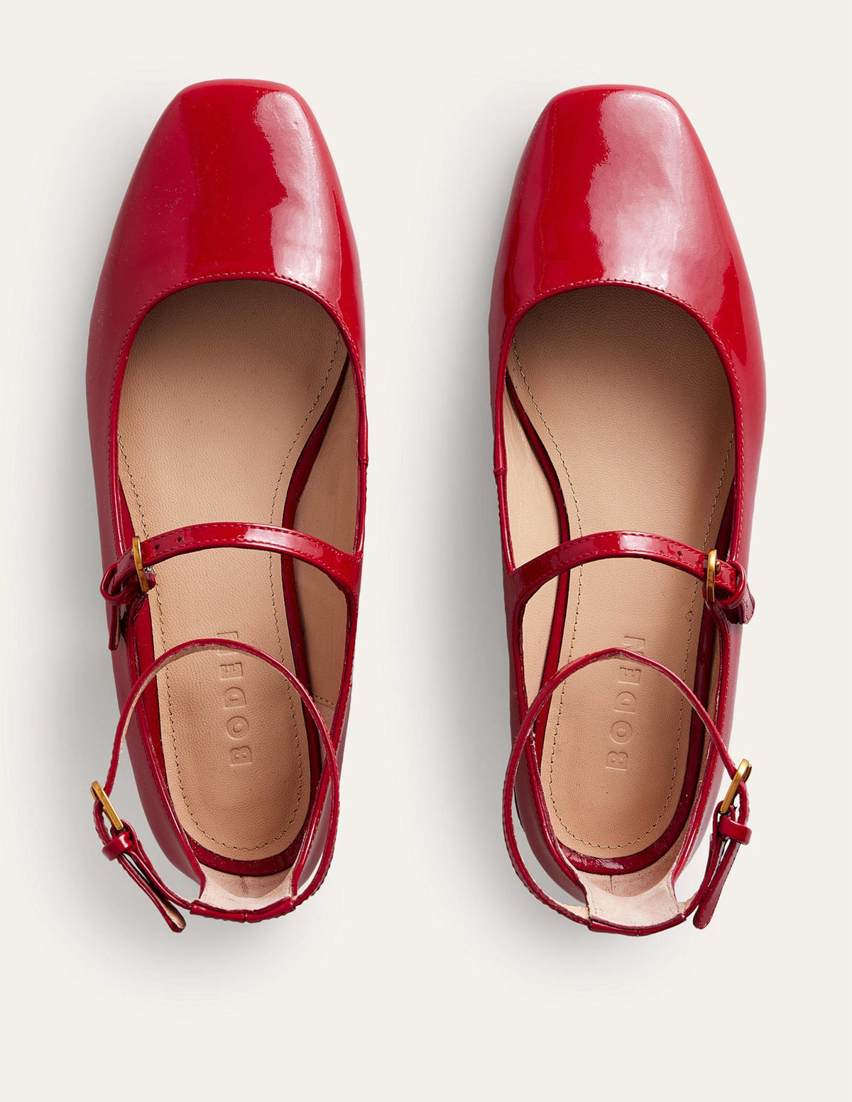 Mary-Jane-Schuhe mit doppeltem Riemen-Pepperoni Lack-5