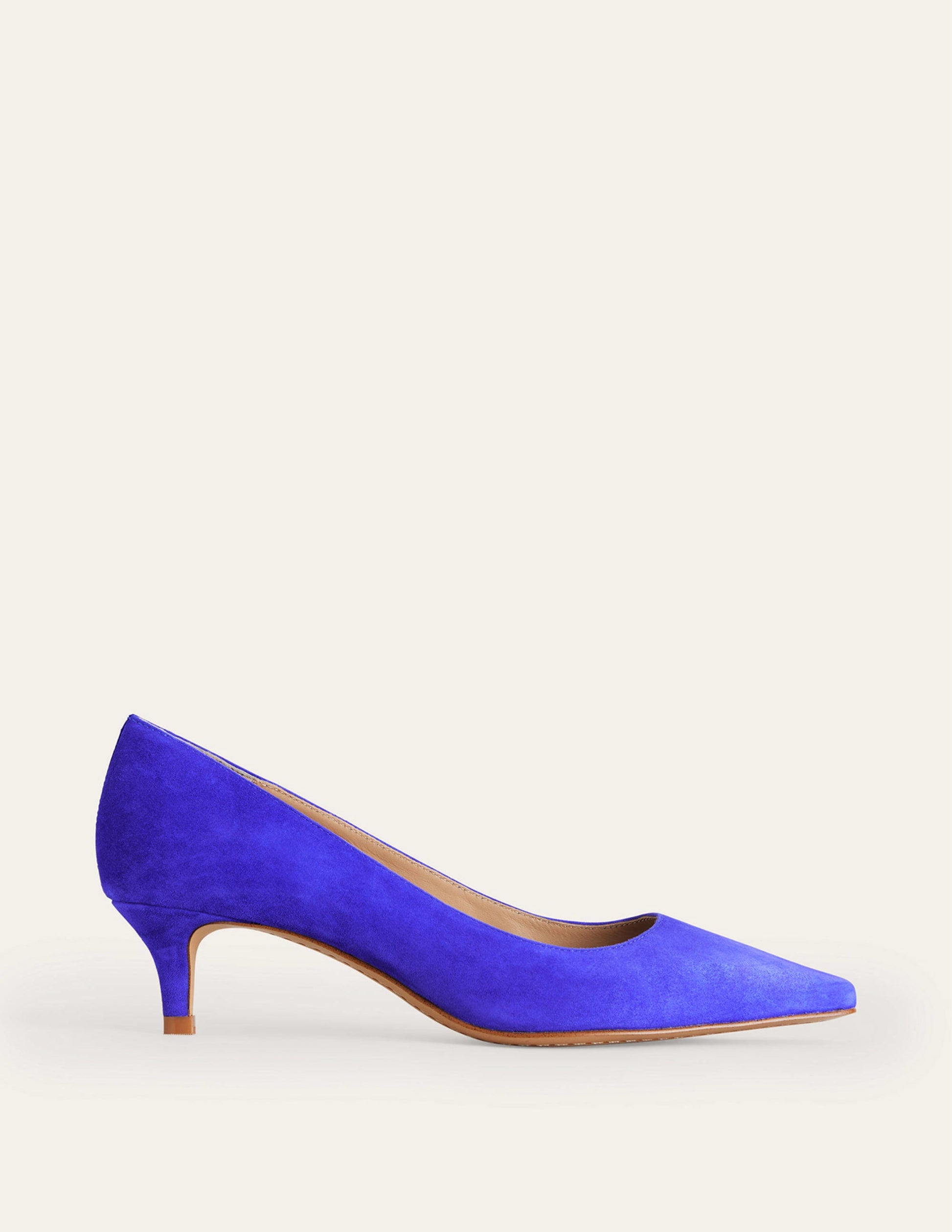 Lara Pumps mit niedrigem Absatz-Lapisblau Veloursleder-2