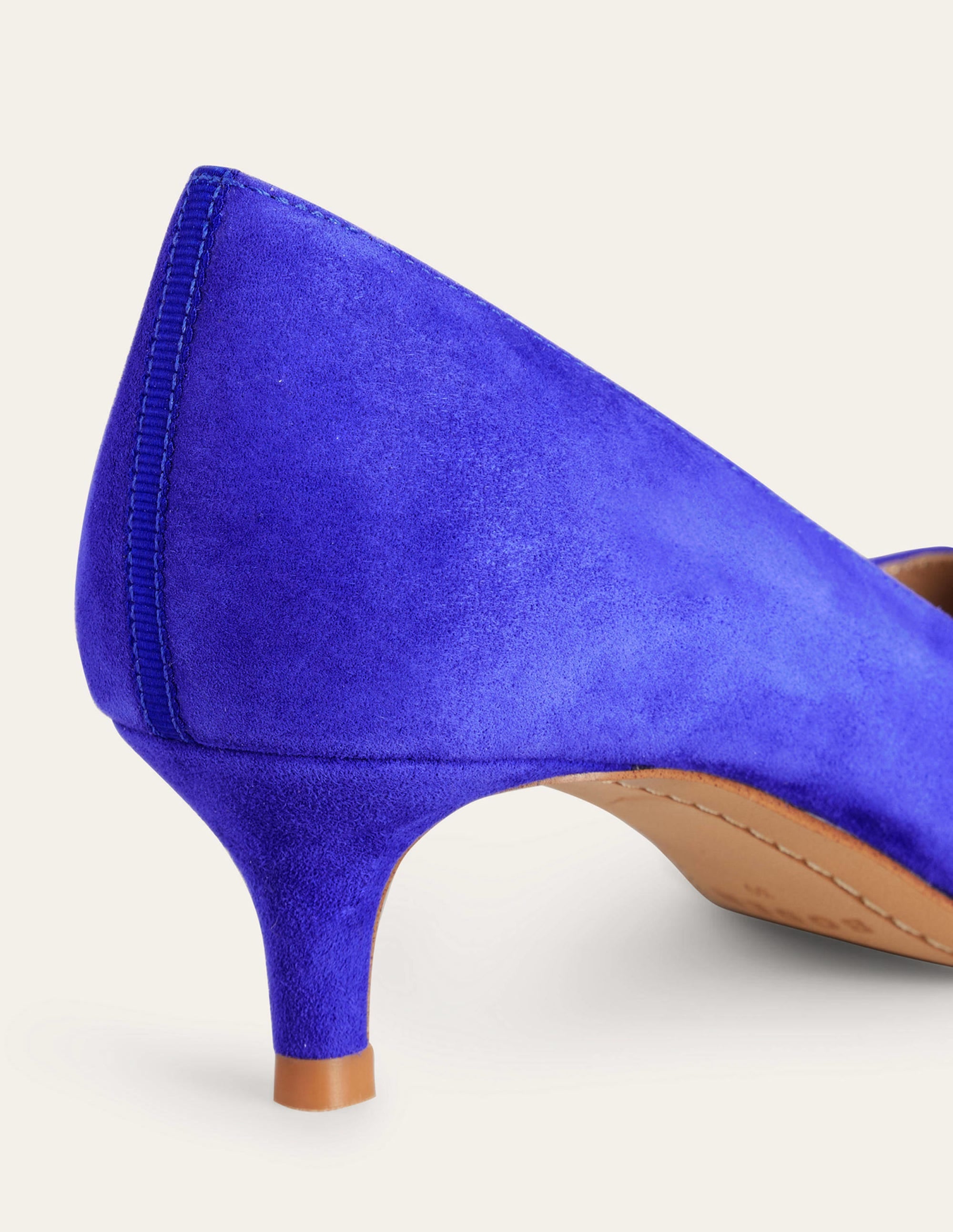 Lara Pumps mit niedrigem Absatz-Lapisblau Veloursleder - Image 4