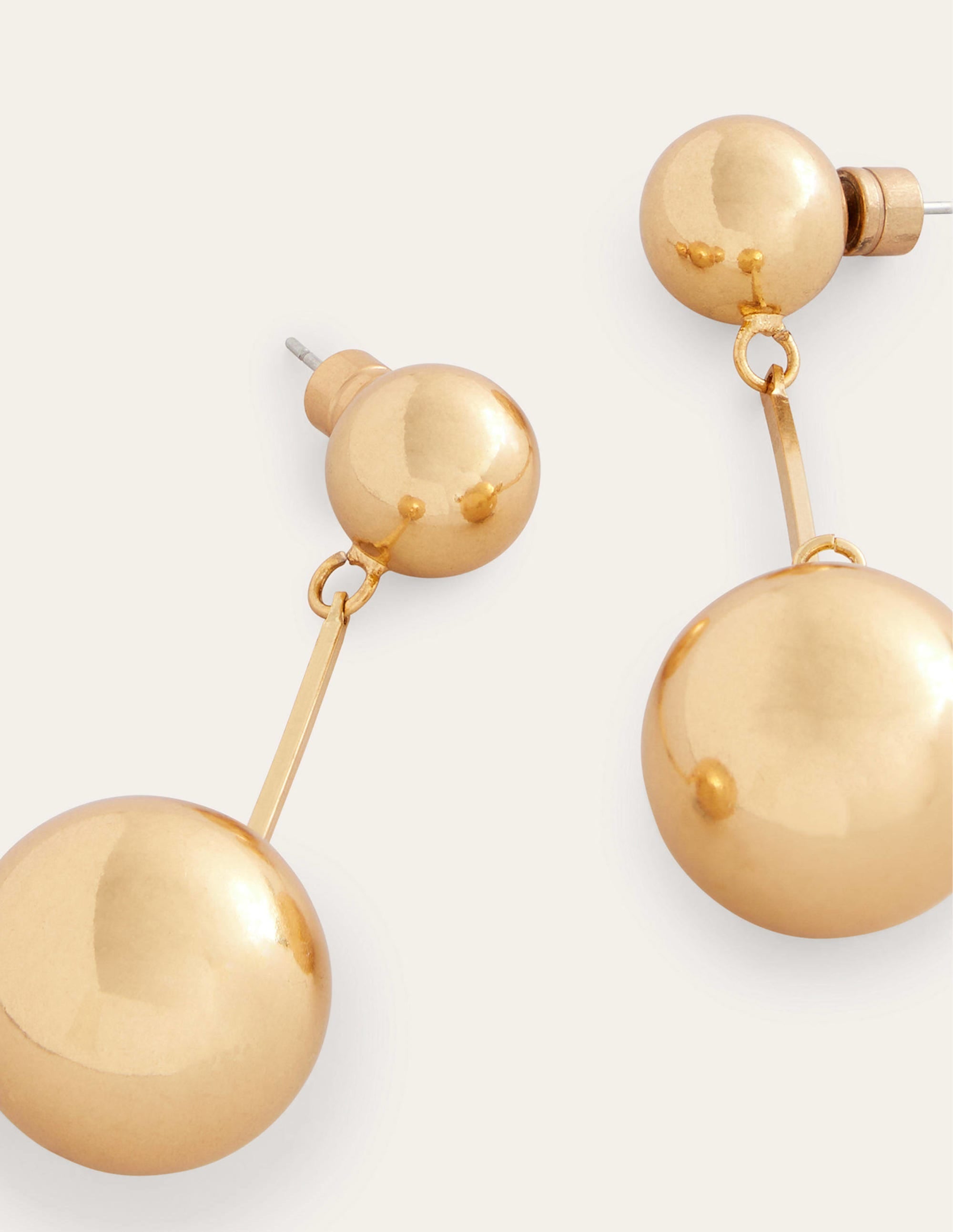Statement Drop Earrings-Gold - Image 3