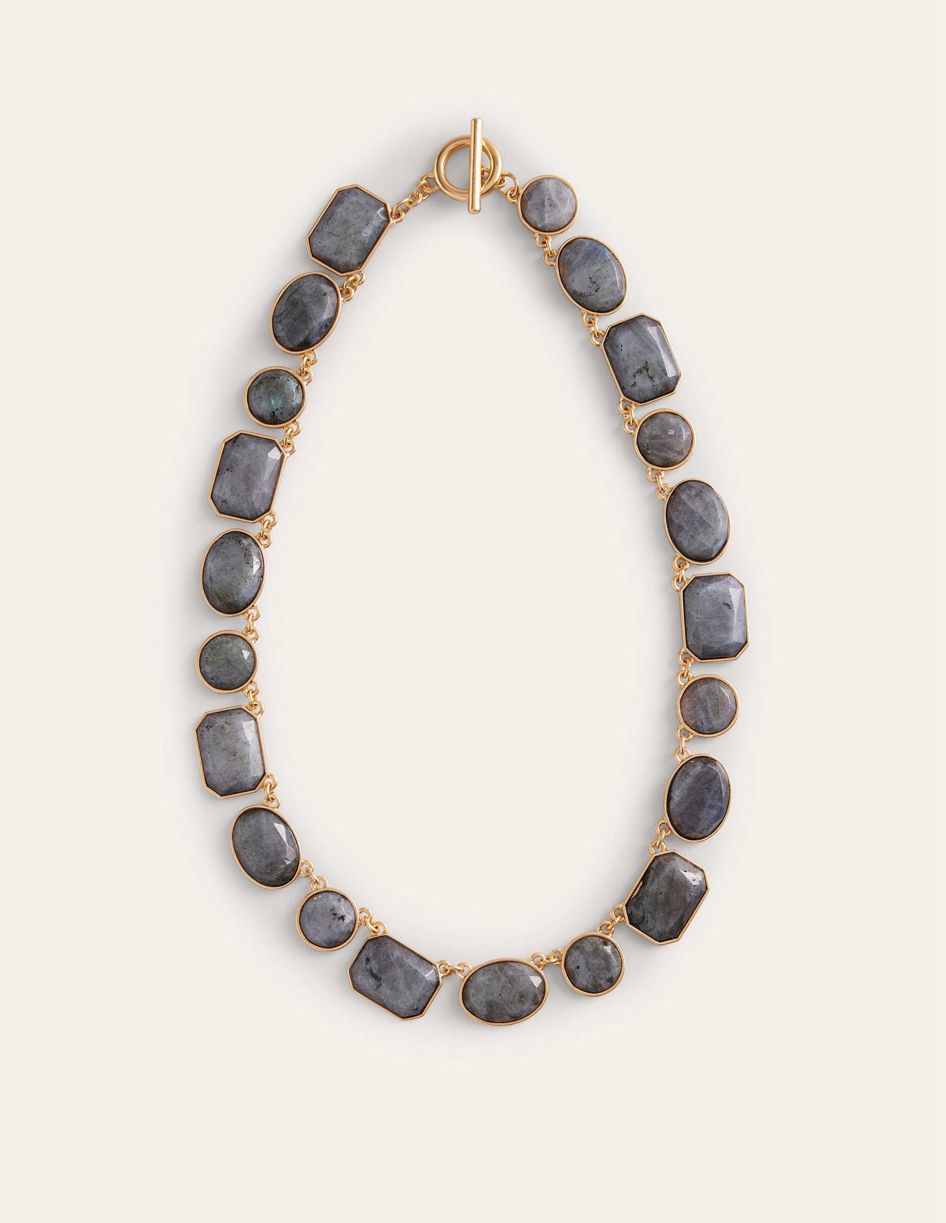 Collier épais semi-précieux-Noir-2