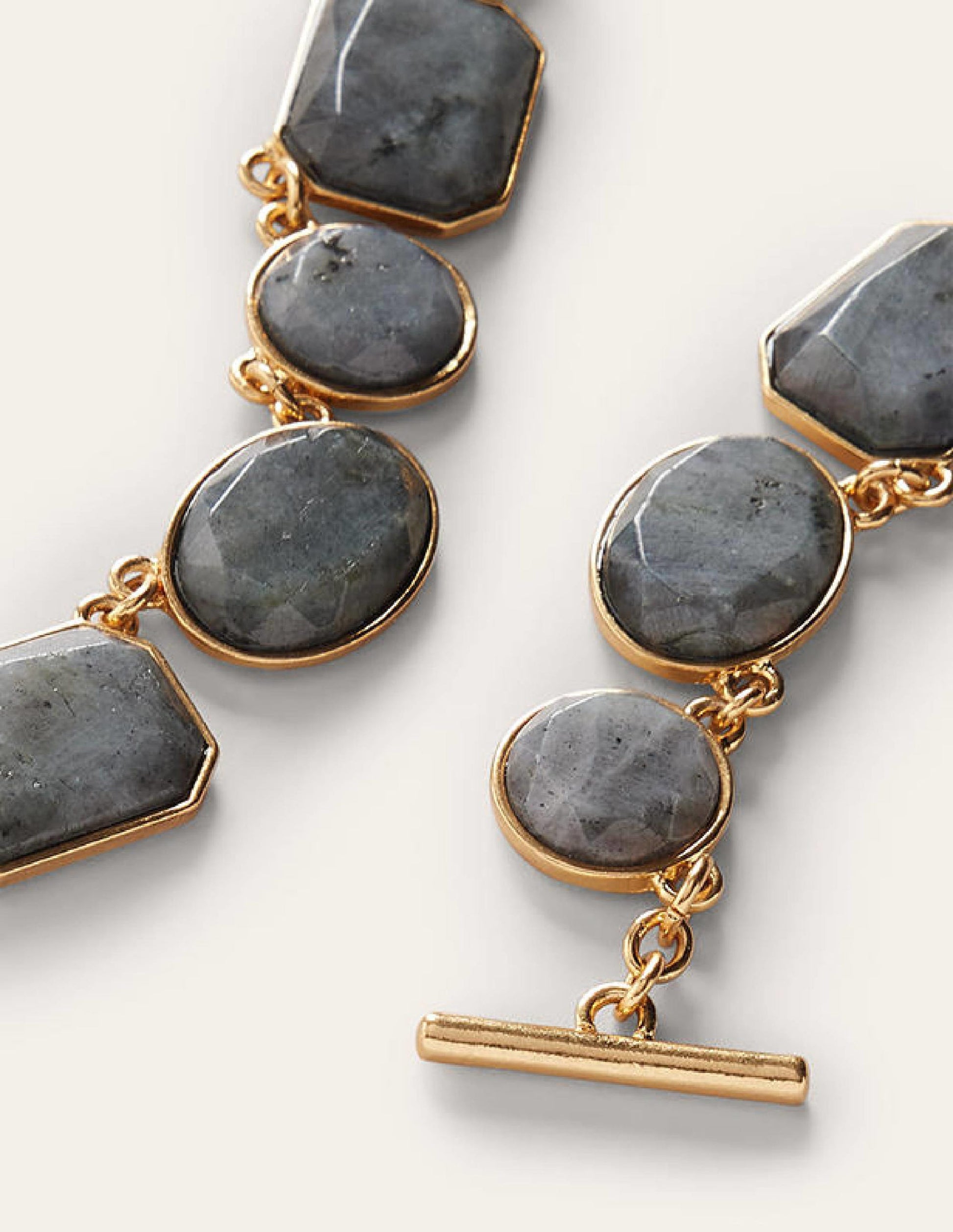 Collier épais semi-précieux-Noir-3