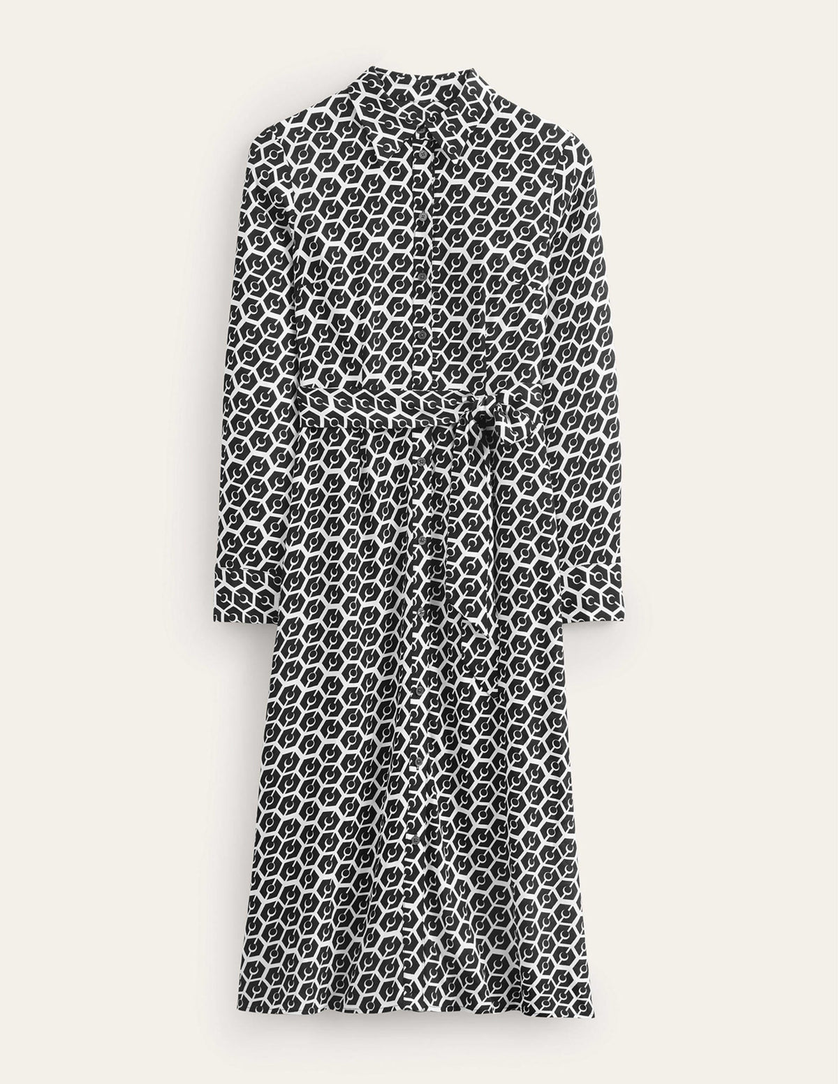 Kate Midi-Hemdblusenkleid-Schwarz, Reverie - Image 8