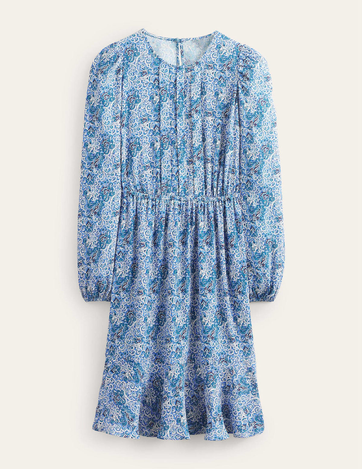 Plissiertes Minikleid mit Schößchen-Blaugrün, Botanische Terrasse-8