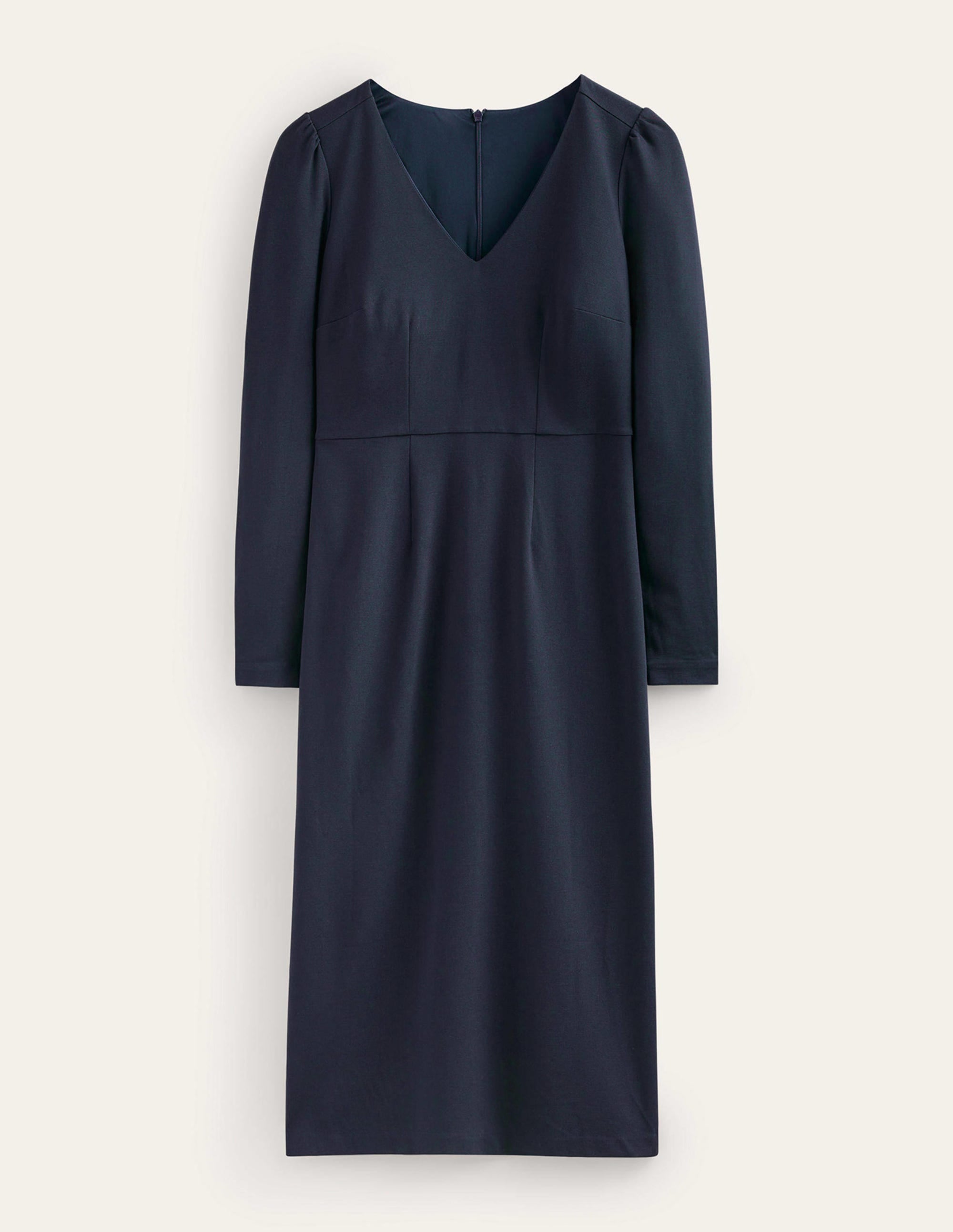 Bethany Ponte Midi Dress-Navy - Image 5