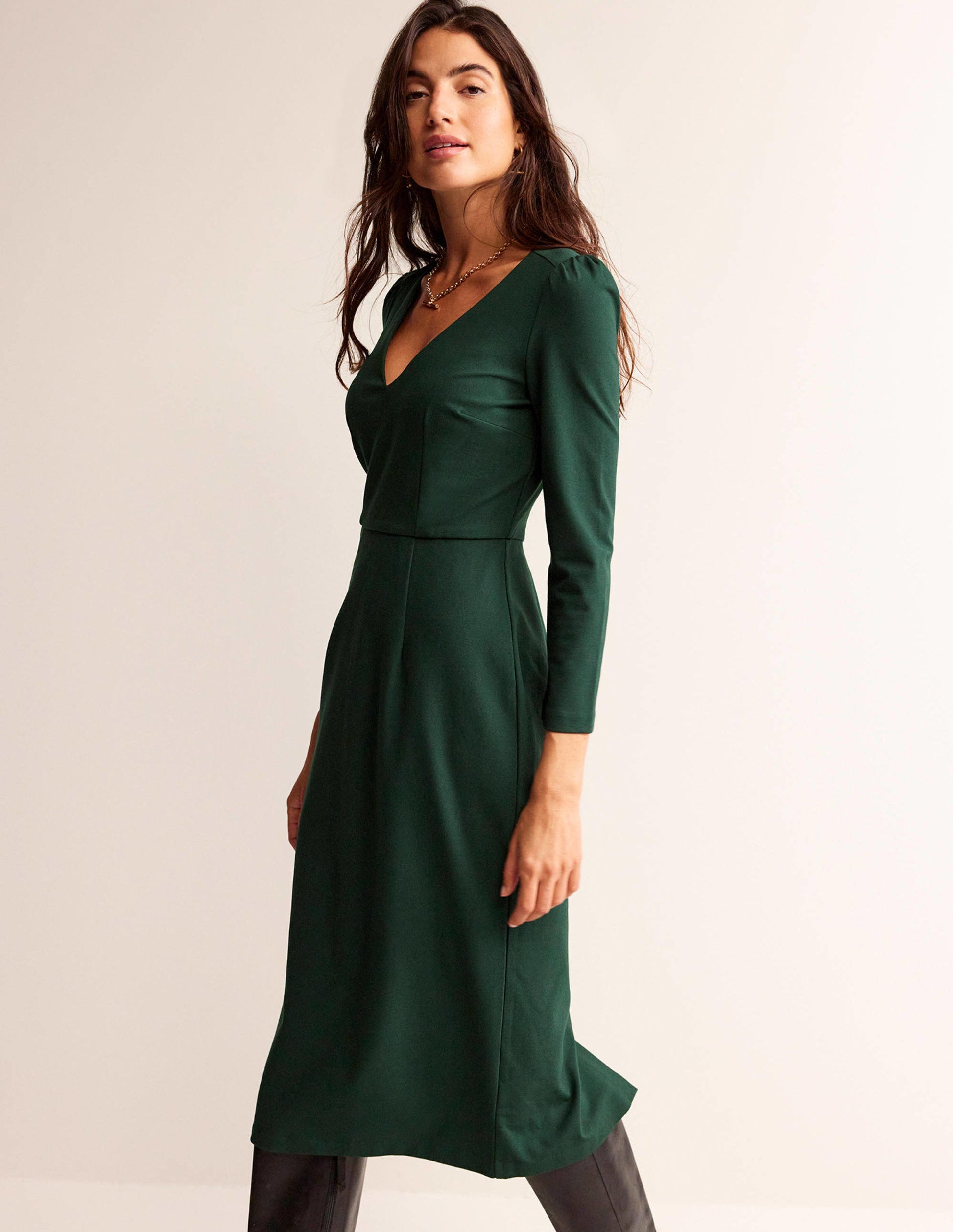 Bethany Jersey-Midikleid-Chatsworth-Grün-1