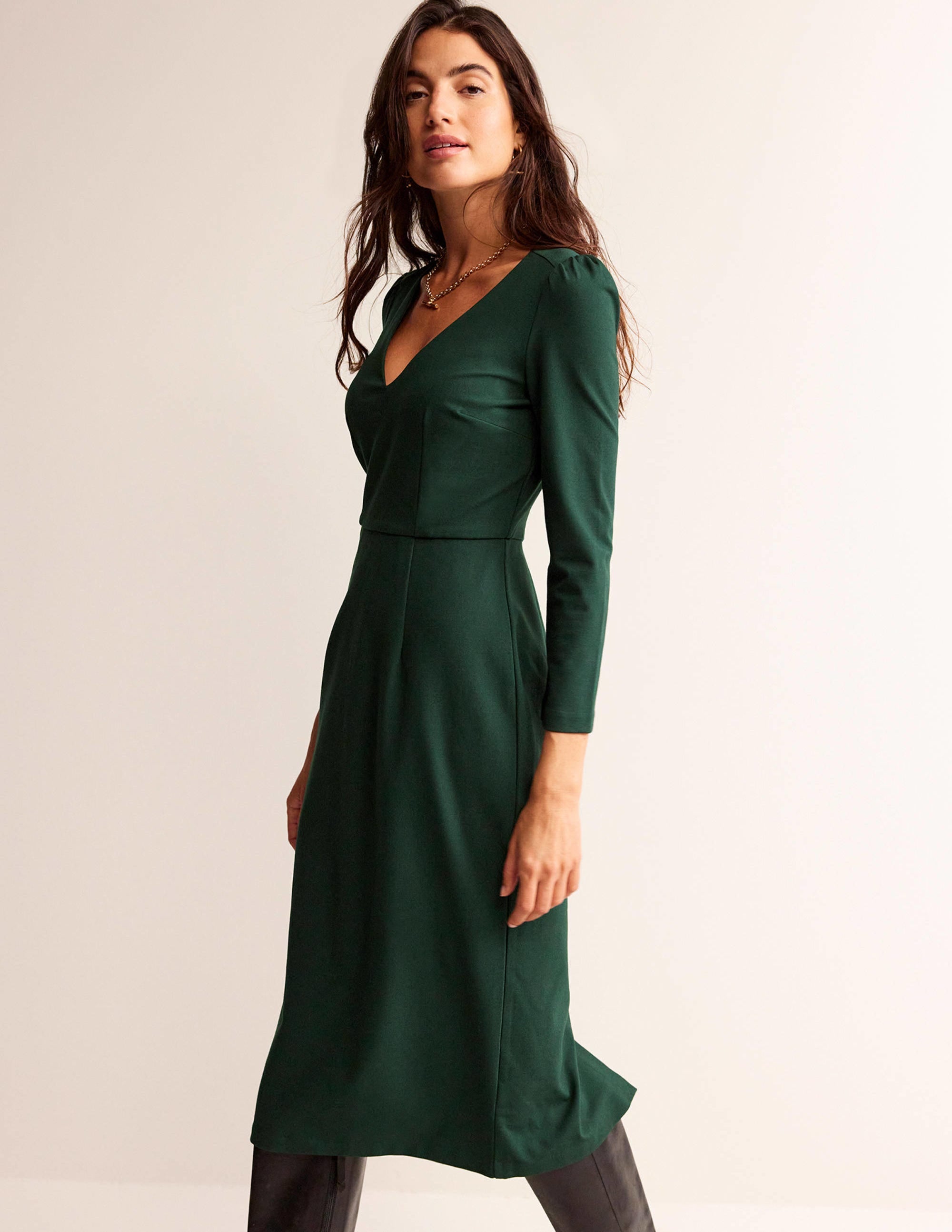 Bethany Jersey-Midikleid-Chatsworth-Grün - Image 1