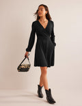 Willow Jersey-Kleid-Schwarz