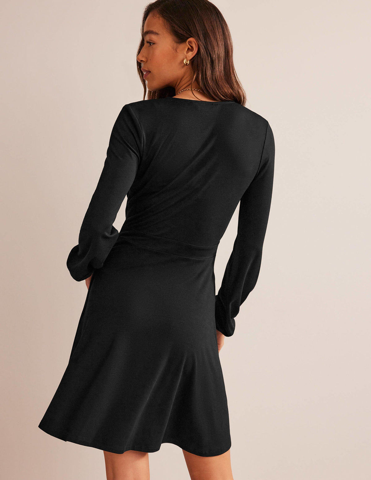 Willow Jersey-Kleid-Schwarz - Image 3