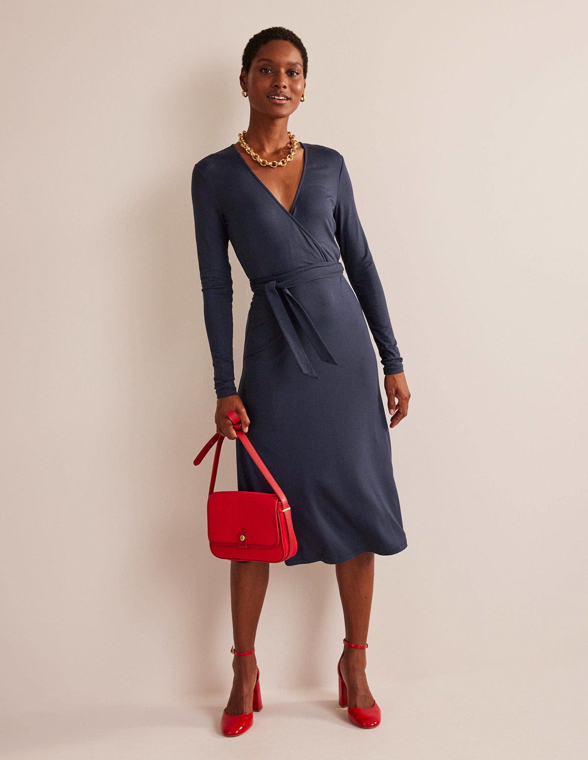 Nina Jersey-Midikleid-Marineblau-1