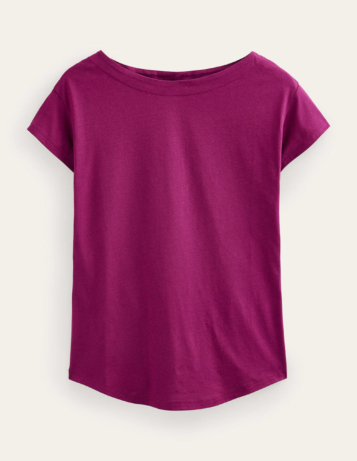 T-shirt à col bateau ultra-doux-Prune de Damas-5