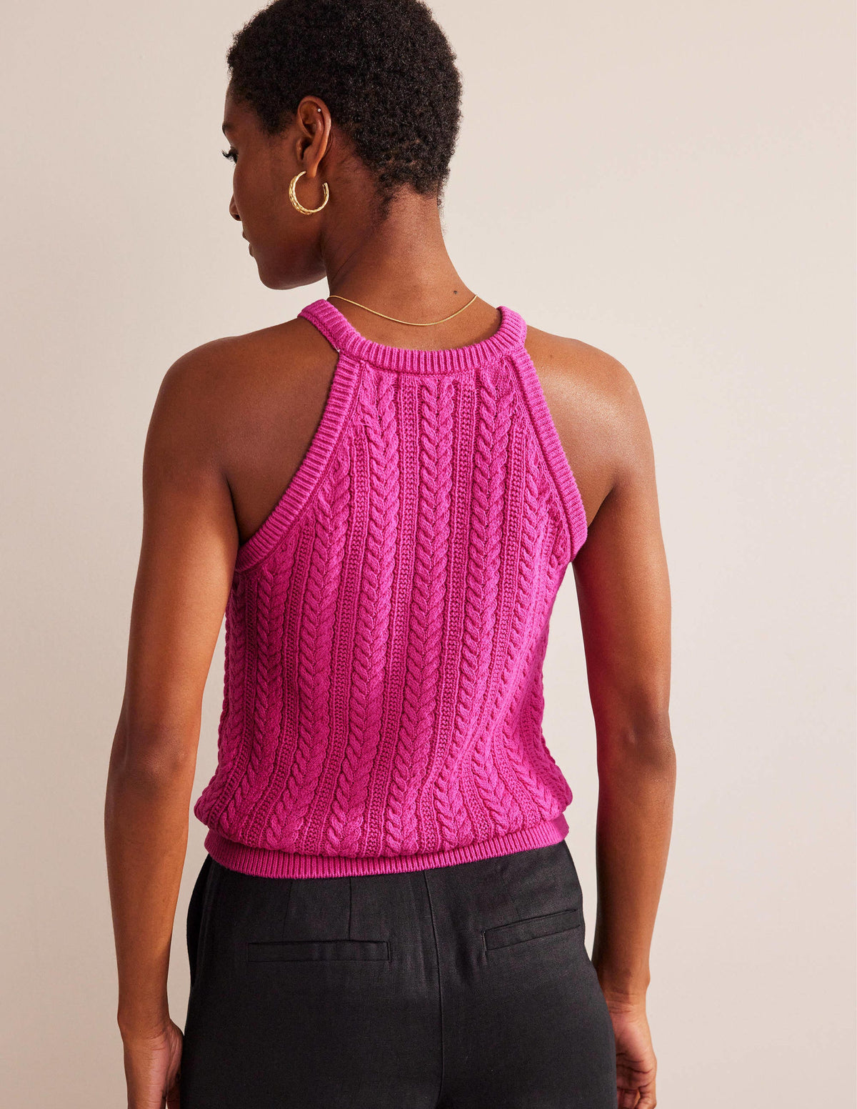 Stricktop mit Ziernähten-Phlox-Rosa - Image 3