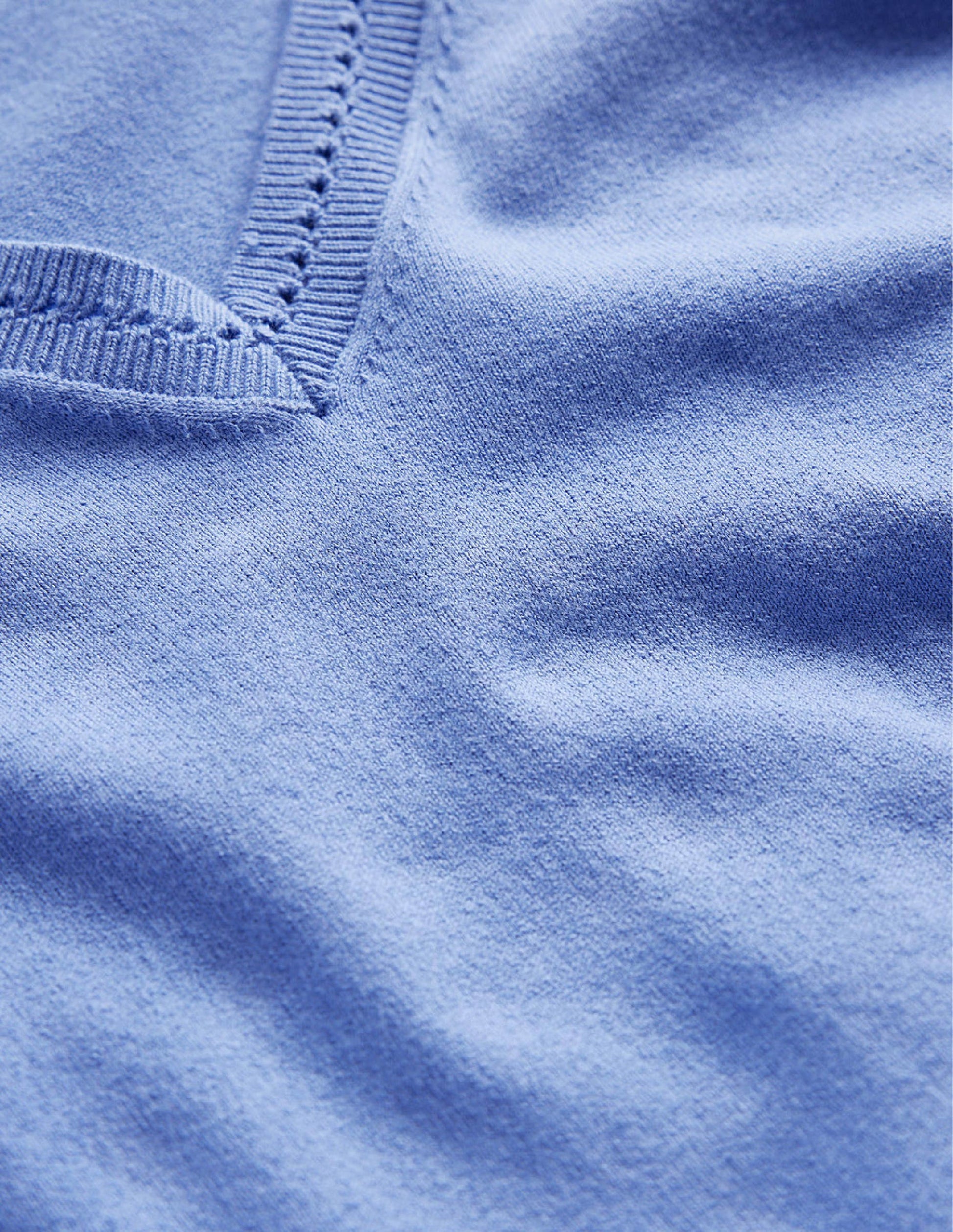 Pull Catriona col V en coton-Marina-6