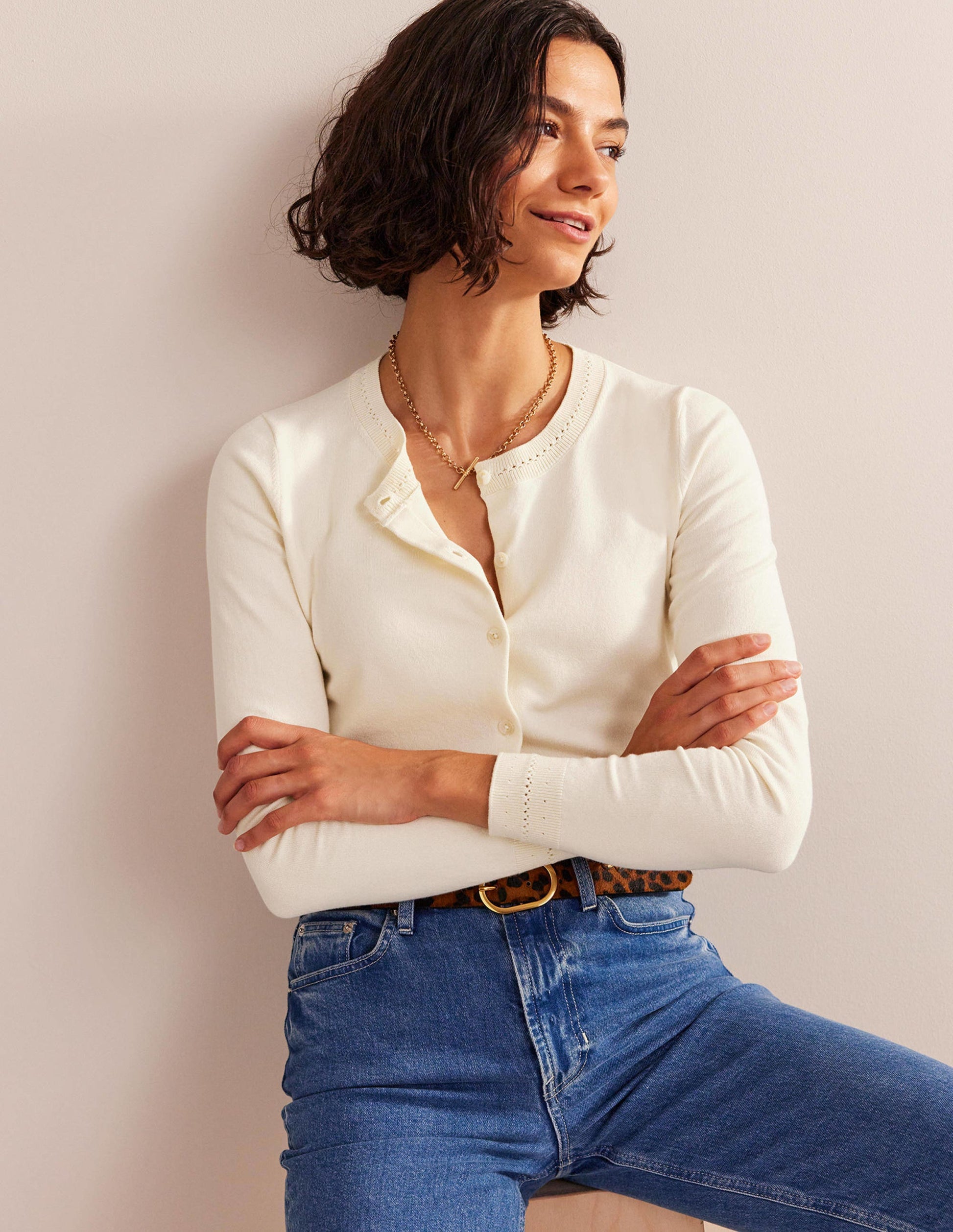 Catriona Cardigan aus Baumwolle-Black-5