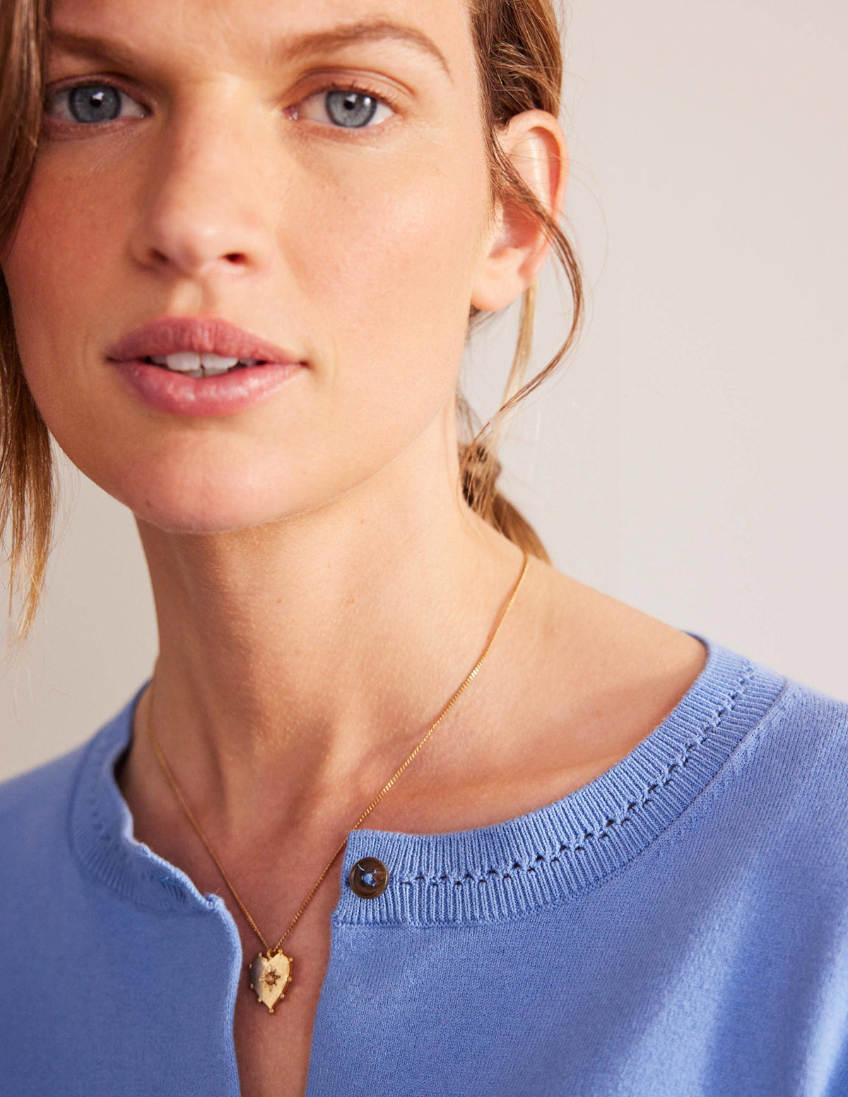 Cardigan Catriona en coton-Marina - Image 2