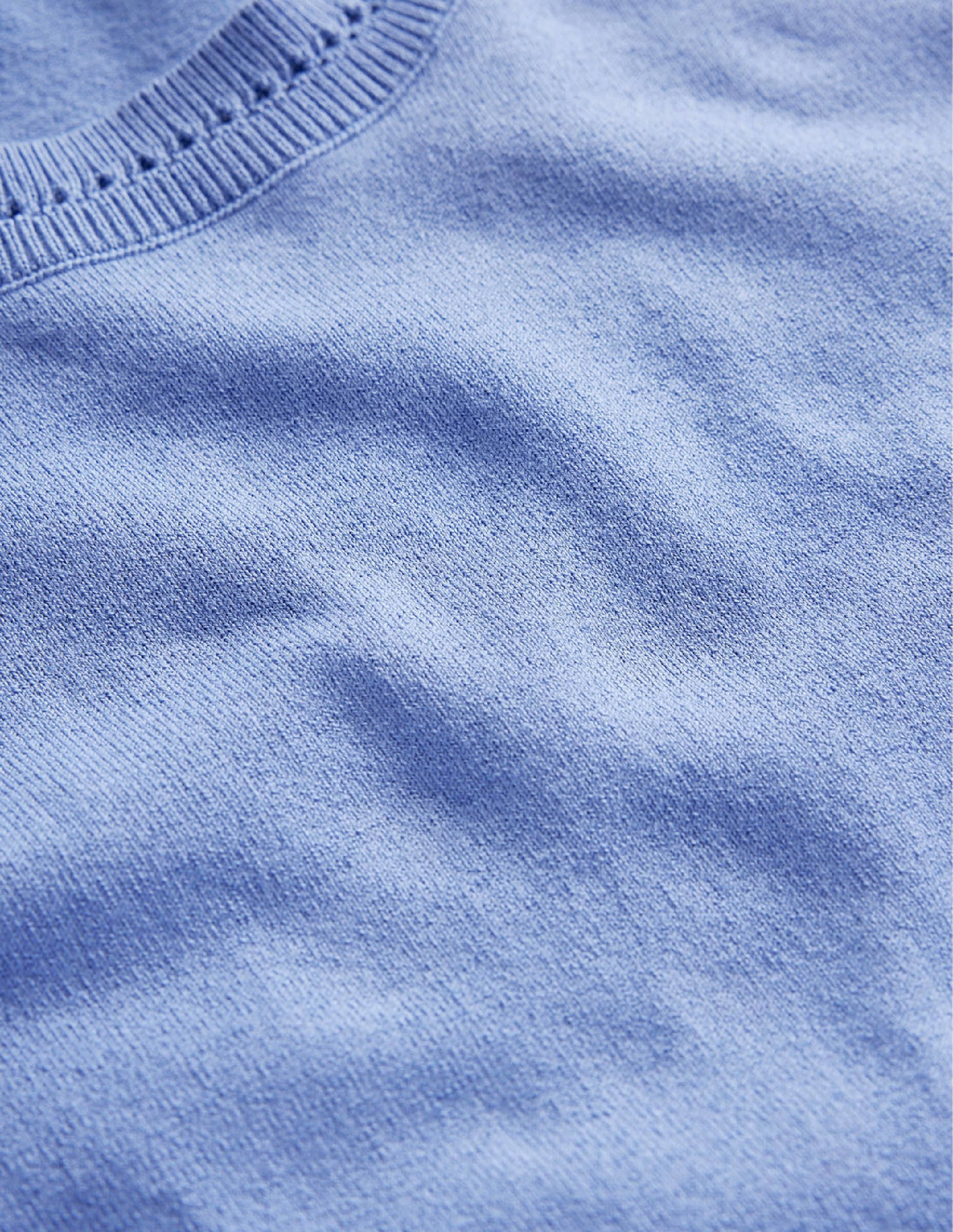 Catriona Cotton Crew Jumper-Marina - Image 6