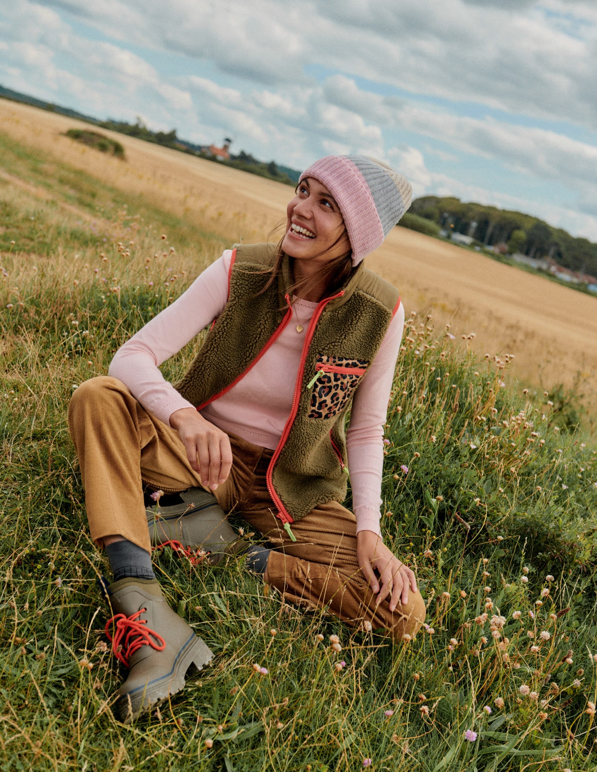 Catriona Pullover aus Baumwolle mit Rundhalsausschnitt-Pfirsich - Image 5
