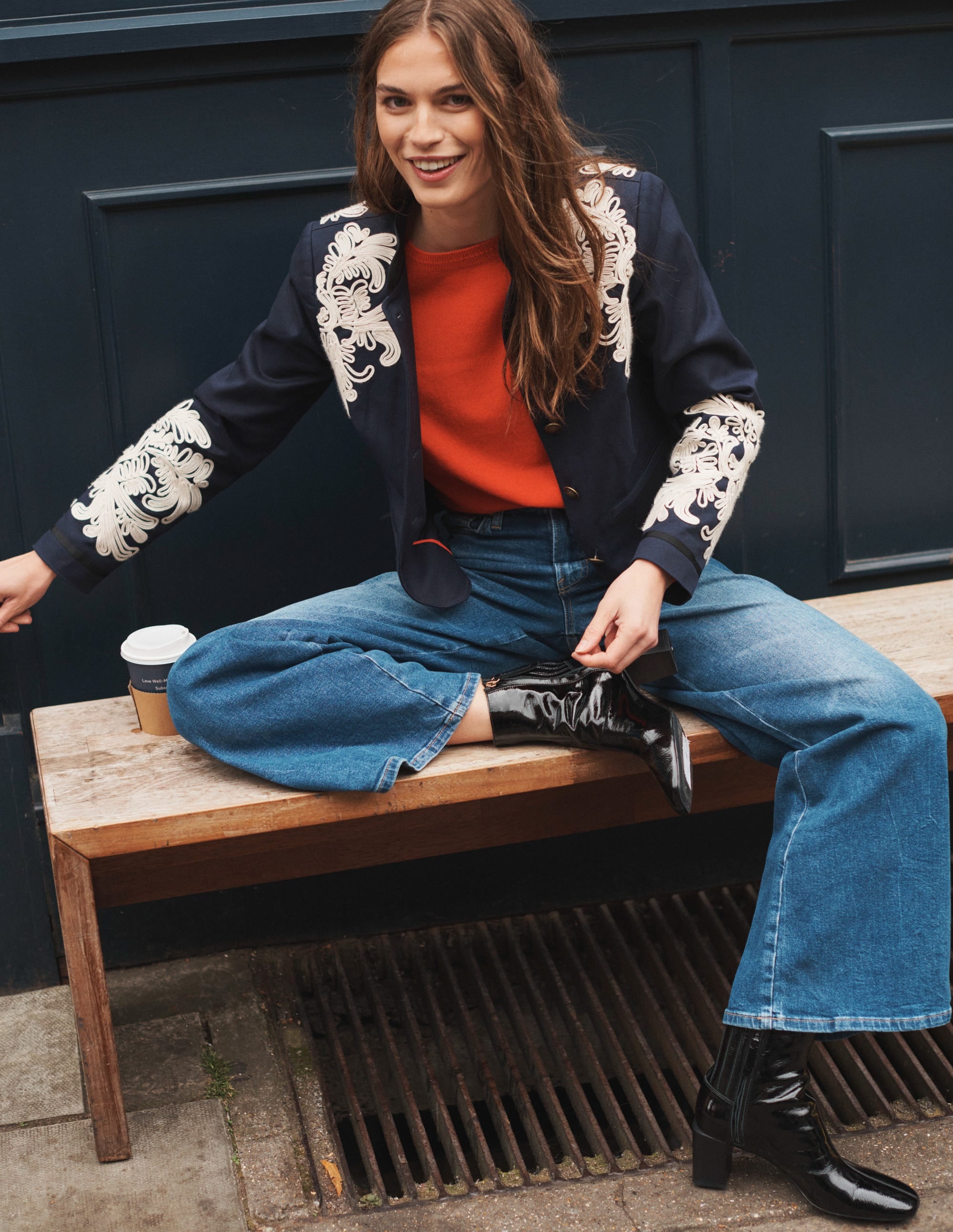 Eva Kaschmirpullover mit Rundhalsausschnitt-Knallrot - Image 7