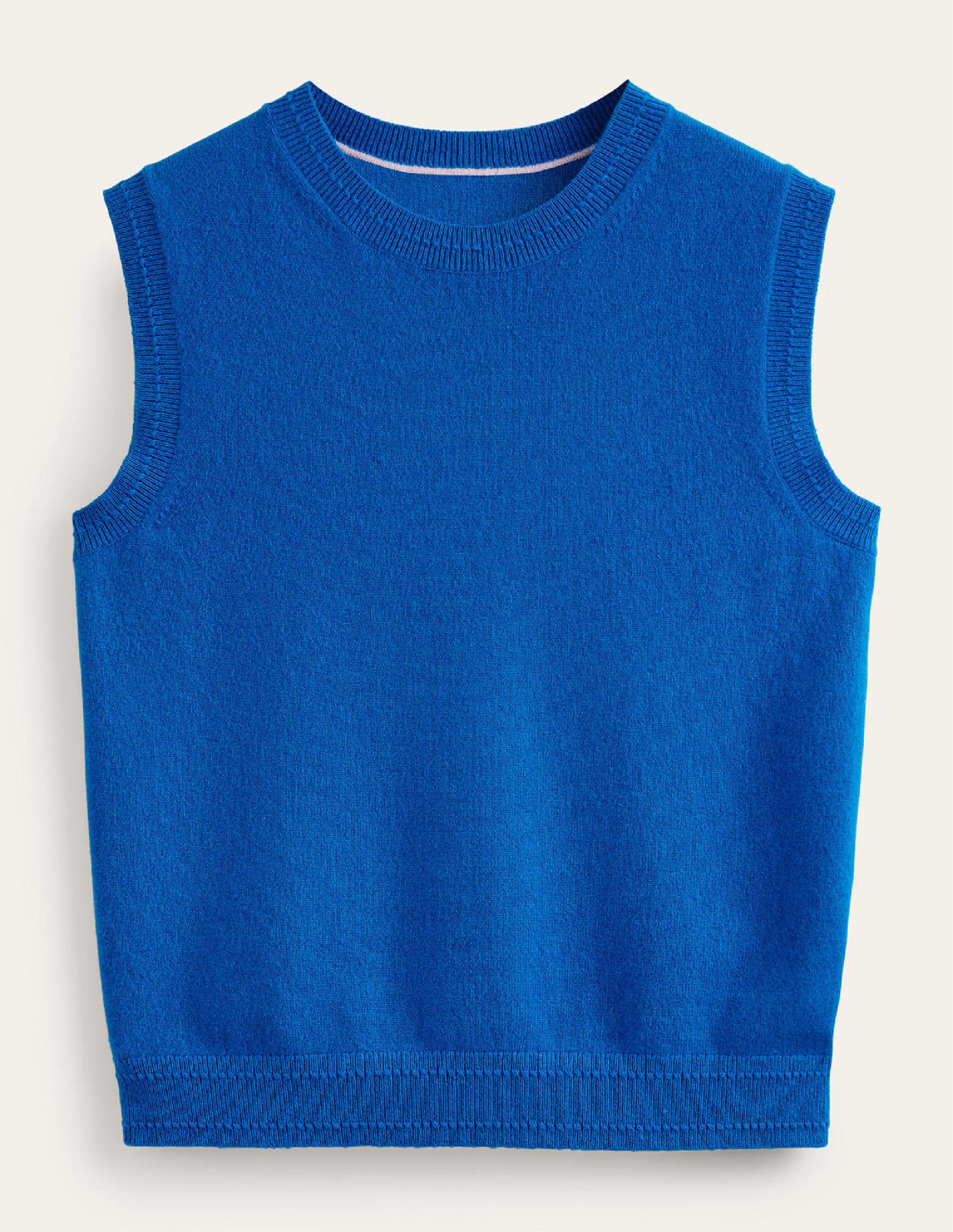 Eva Cashmere Tank-Cyan-7