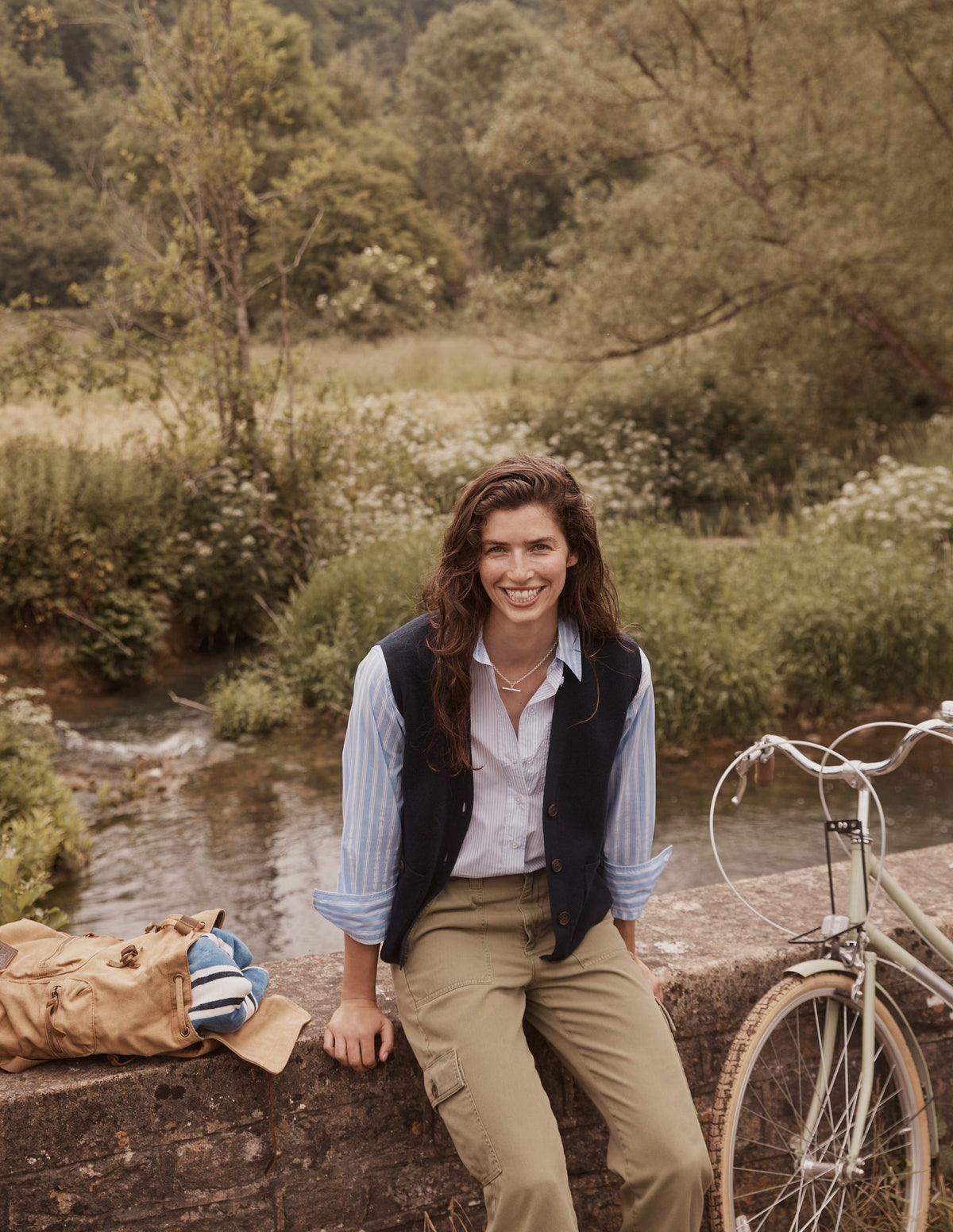 Cardigan-Top-Marineblau - Image 5