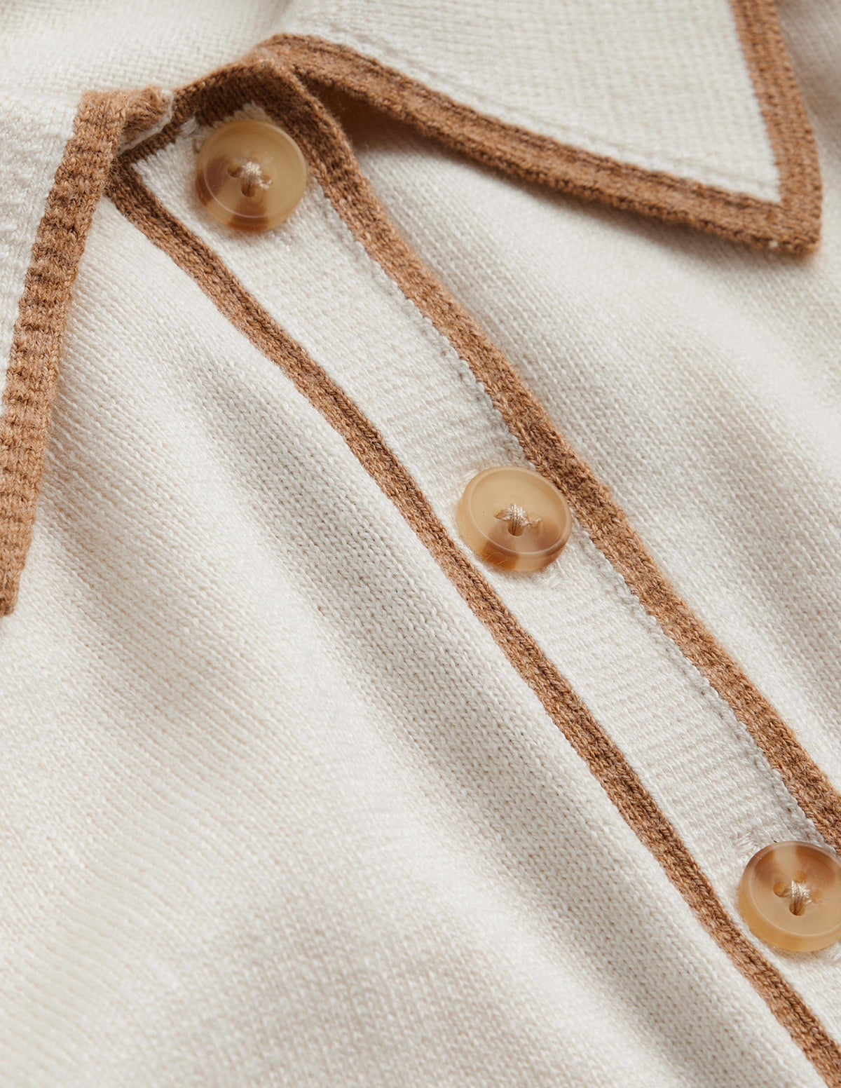 Estelle Henley-Pullover-Warmes Naturweiß-6
