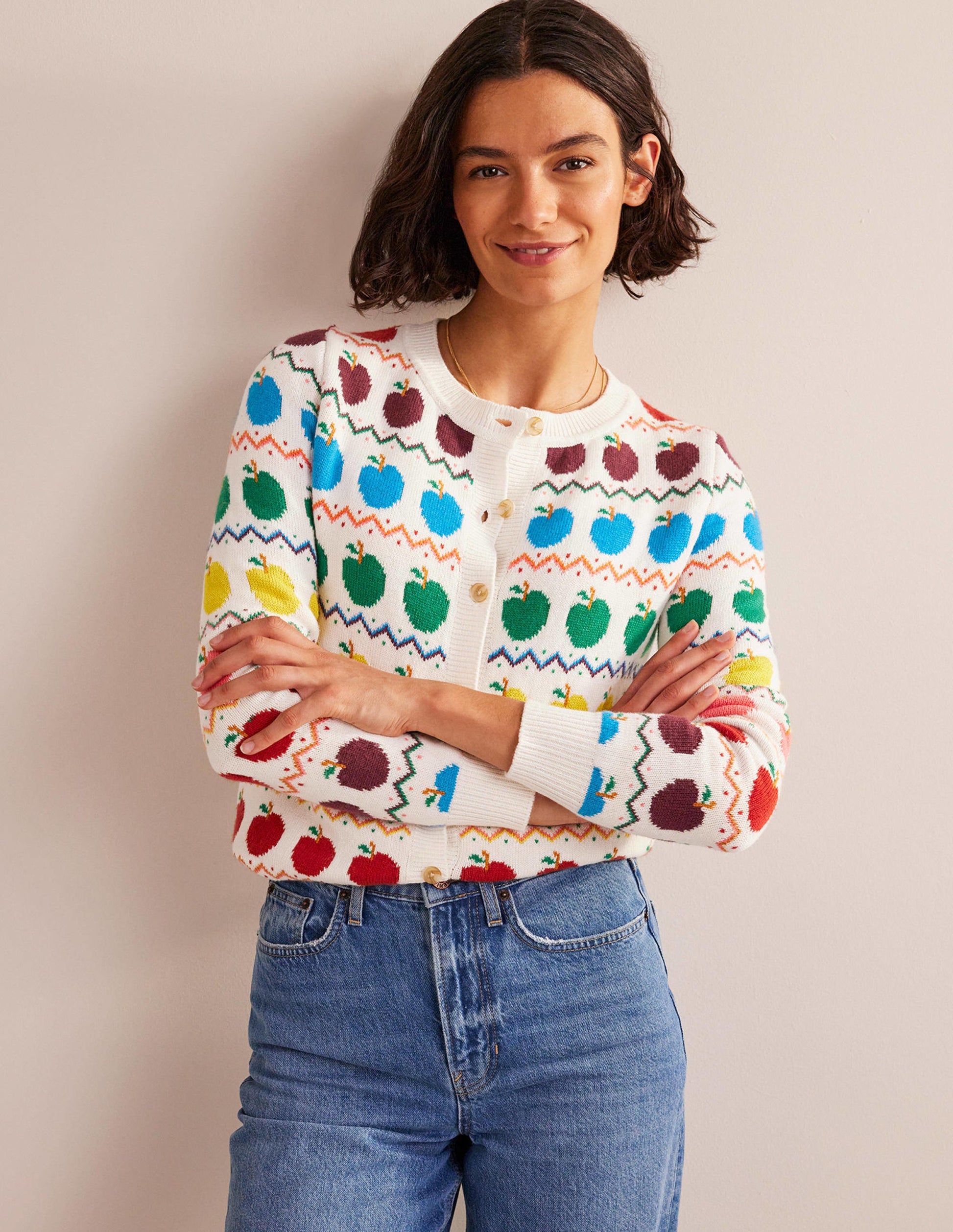 Edie Fair-Isle-Strickjacke-Apfel Fair-Isle-4
