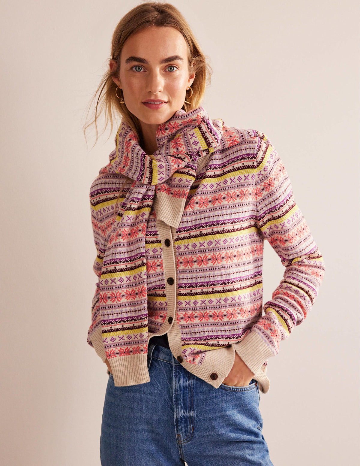 Edie Fair-Isle-Strickjacke-Kreiderosa Fair-Isle-1