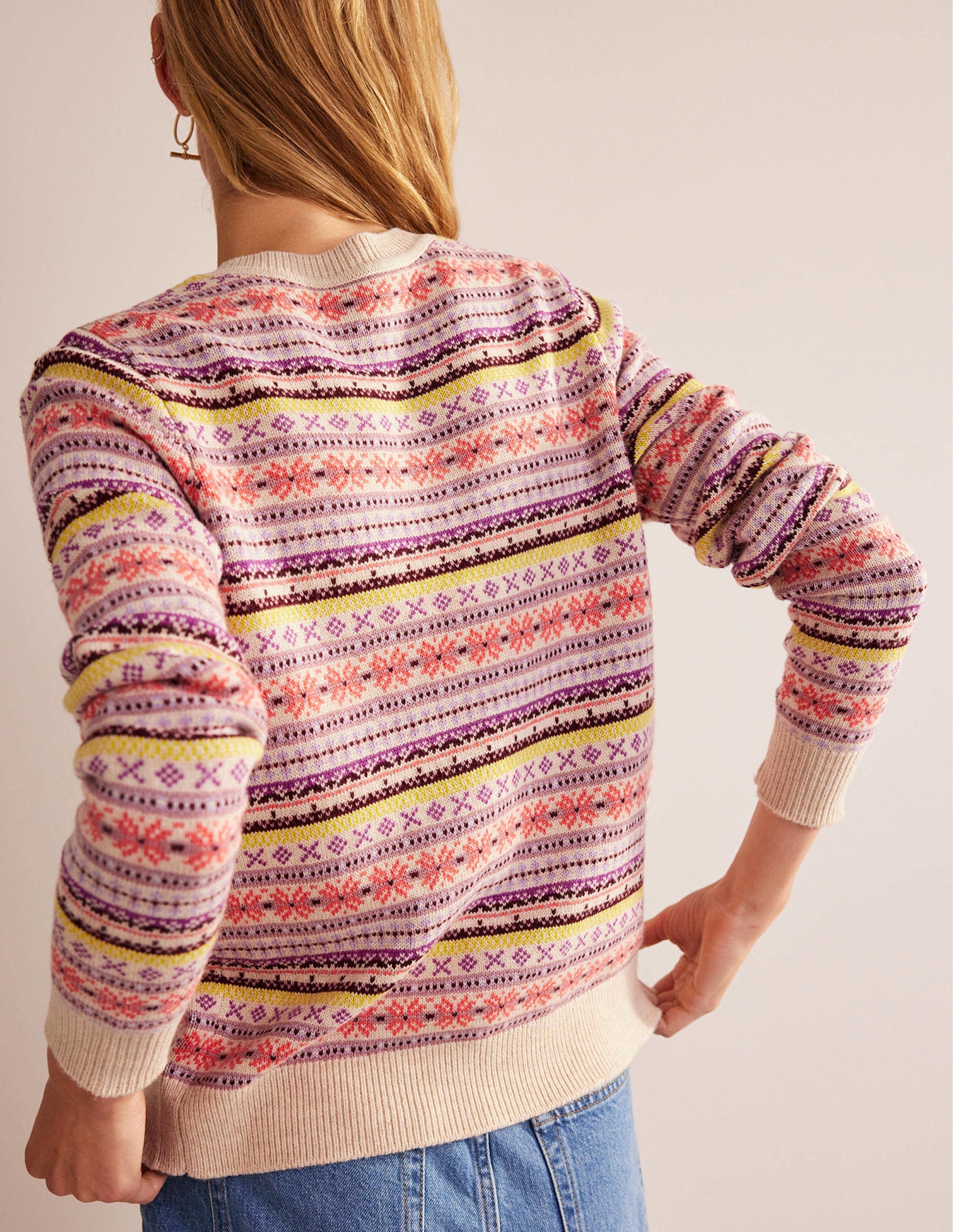 Edie Fair-Isle-Strickjacke-Kreiderosa Fair-Isle-3